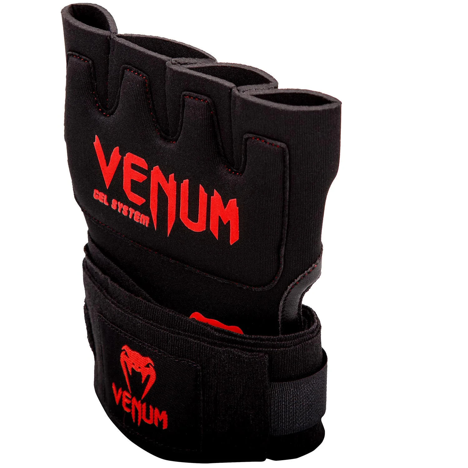 Bandages de boxe Venum Gel Kontact – Noir/Rouge - Image 3