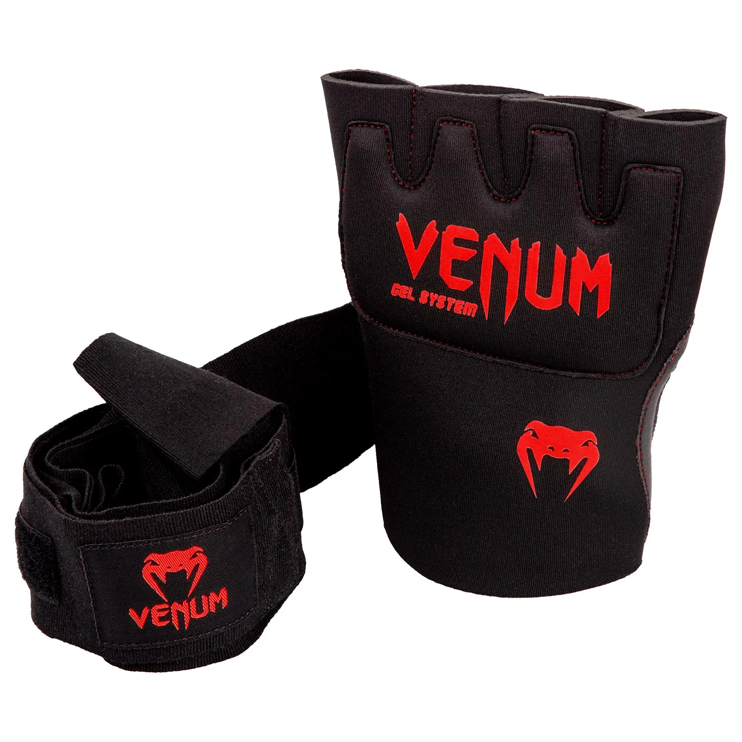 Bandages de boxe Venum Gel Kontact – Noir/Rouge - Image 5