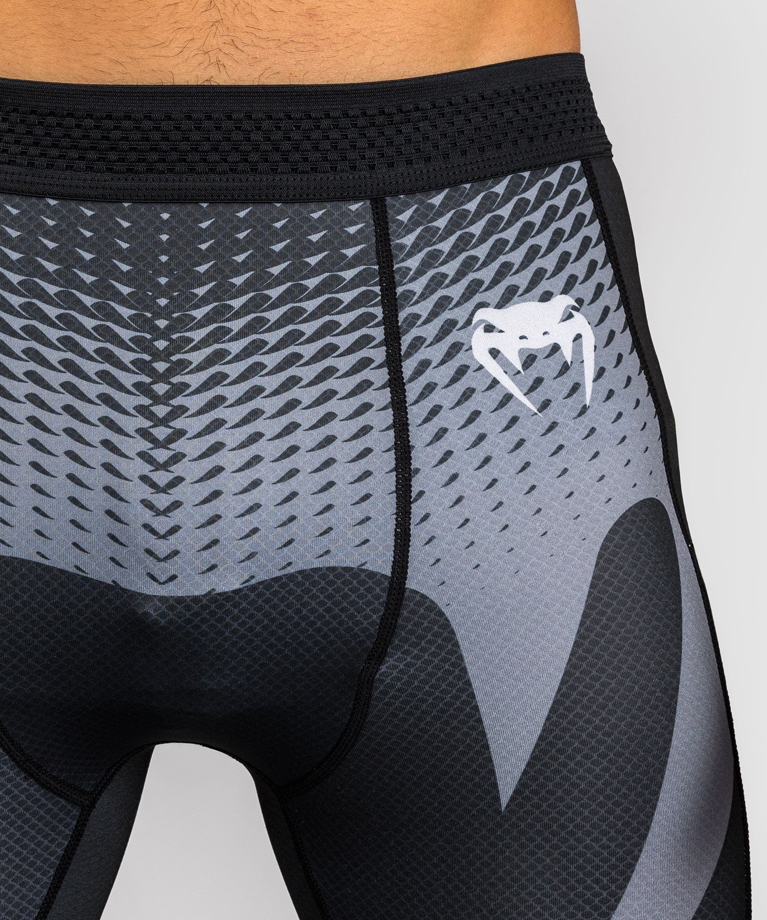Pantalon de Compression Venum No Gi - Noir/Gris Argenté - Image 5