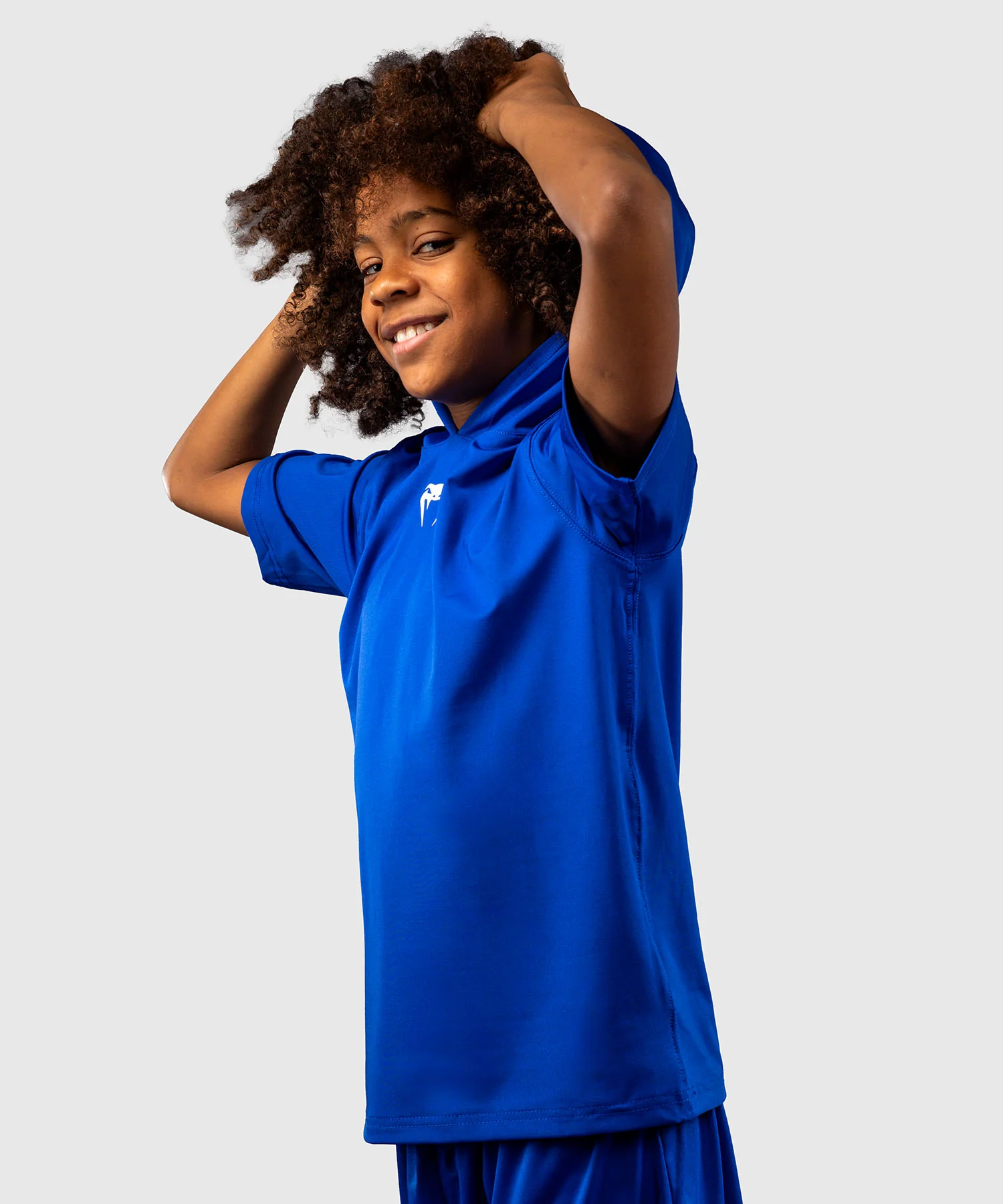 Sweat à capuche à manches courtes Dry Tech pour Enfants Venum Elite - Bleu Royal - Image 5