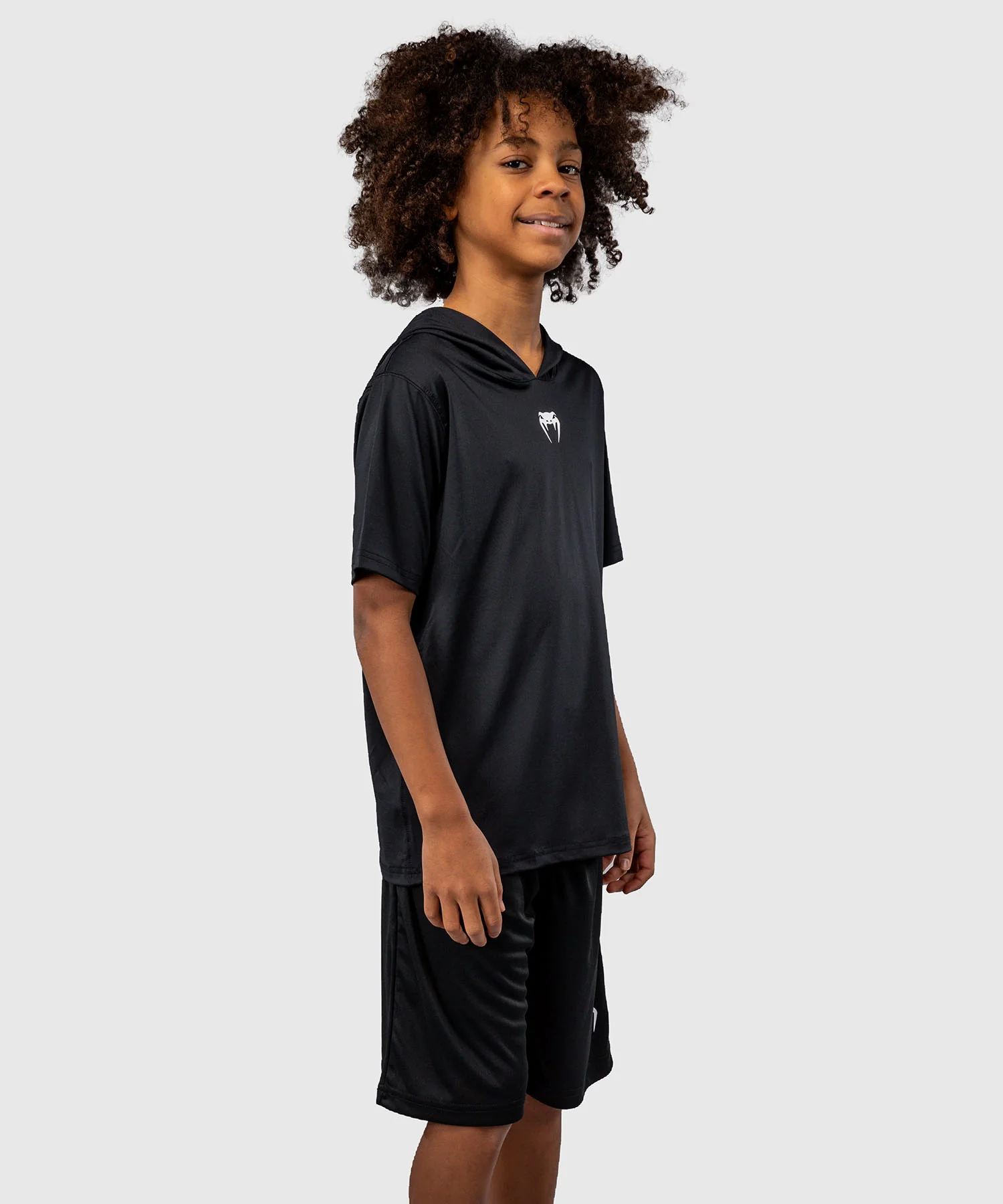 Sweat à capuche à manches courtes Dry Tech pour Enfants Venum Elite - Noir - Image 2