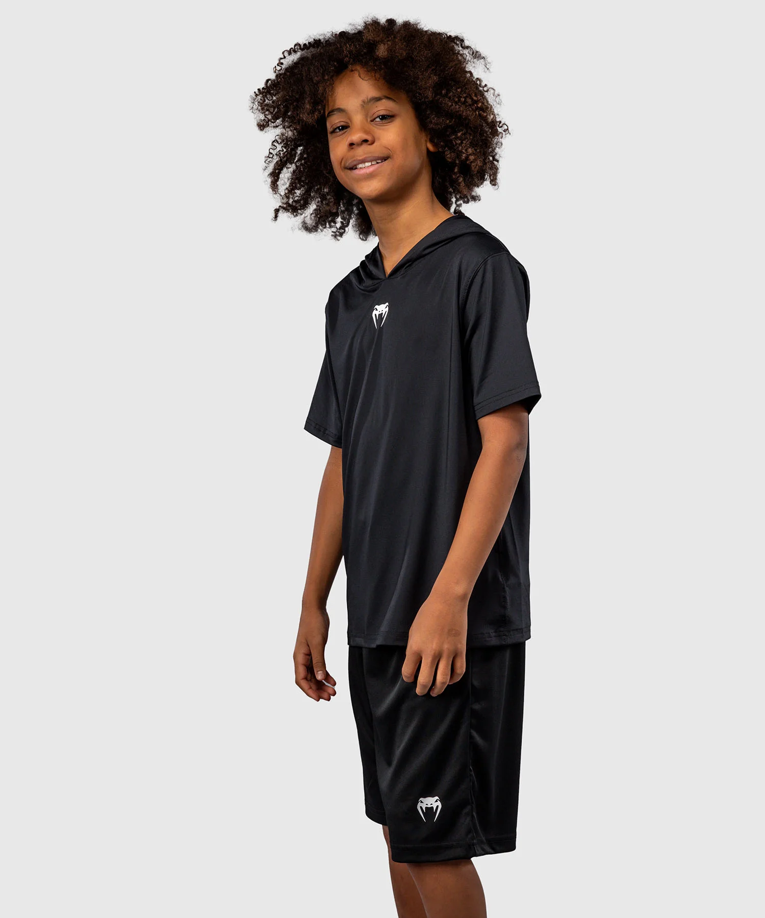 Sweat à capuche à manches courtes Dry Tech pour Enfants Venum Elite - Noir - Image 3
