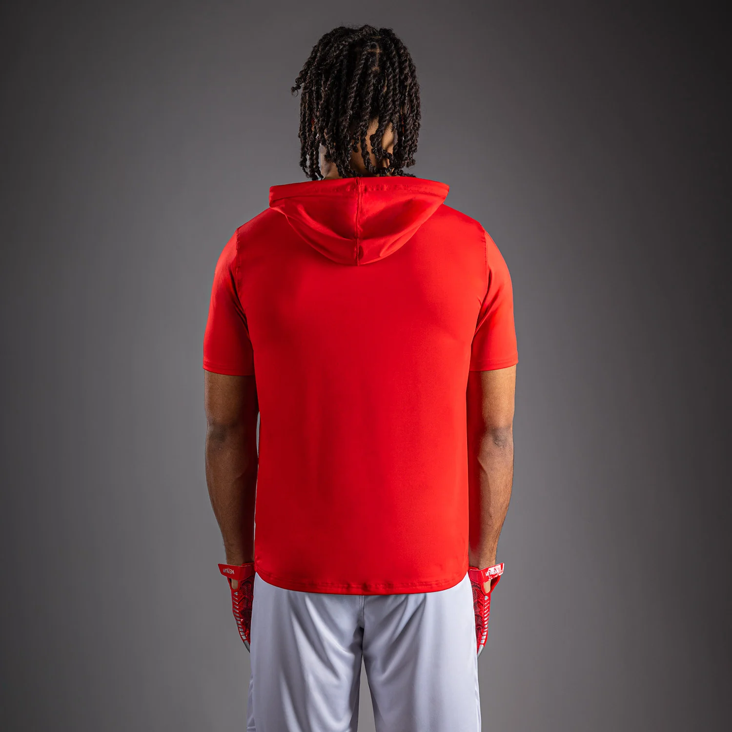 Sweat à capuche à manches courtes Dry Tech Venum Elite - Rouge - Image 4