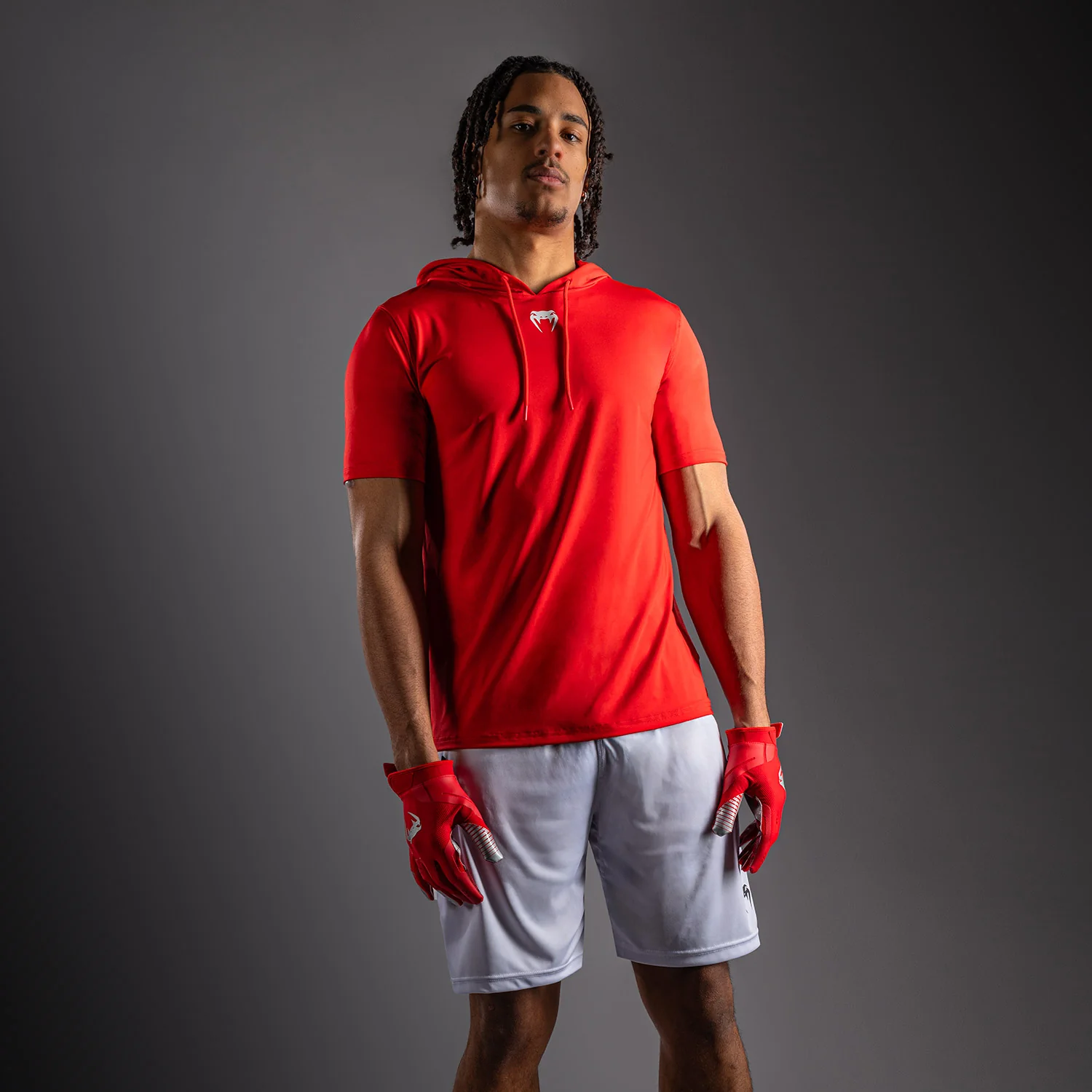 Sweat à capuche à manches courtes Dry Tech Venum Elite - Rouge - Image 5