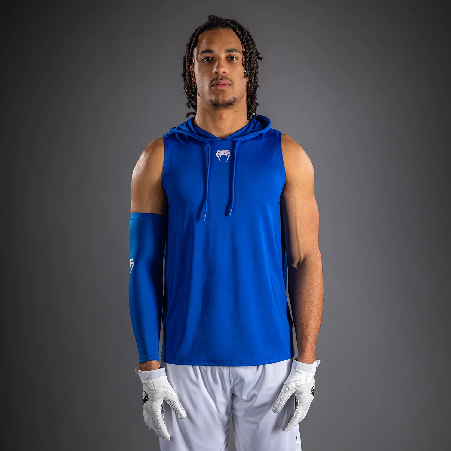 Sweat à capuche Dry Tech sans manches Venum Elite - Bleu Royal