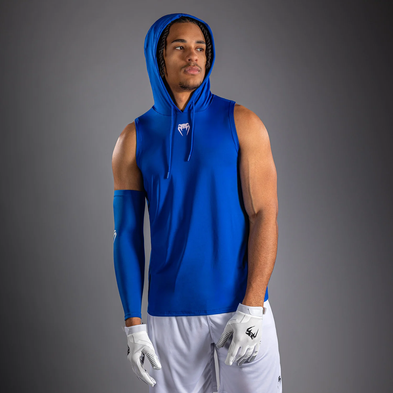 Sweat à capuche Dry Tech sans manches Venum Elite - Bleu Royal - Image 2