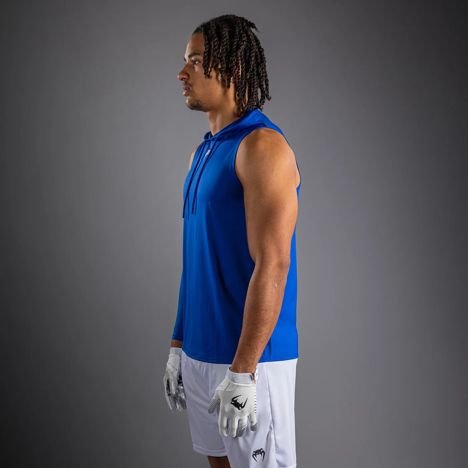 Sweat à capuche Dry Tech sans manches Venum Elite - Bleu Royal - Image 3