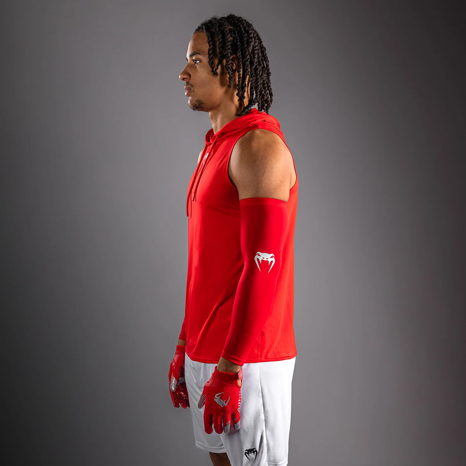 Sweat à capuche Dry Tech sans manches Venum Elite - Rouge - Image 2