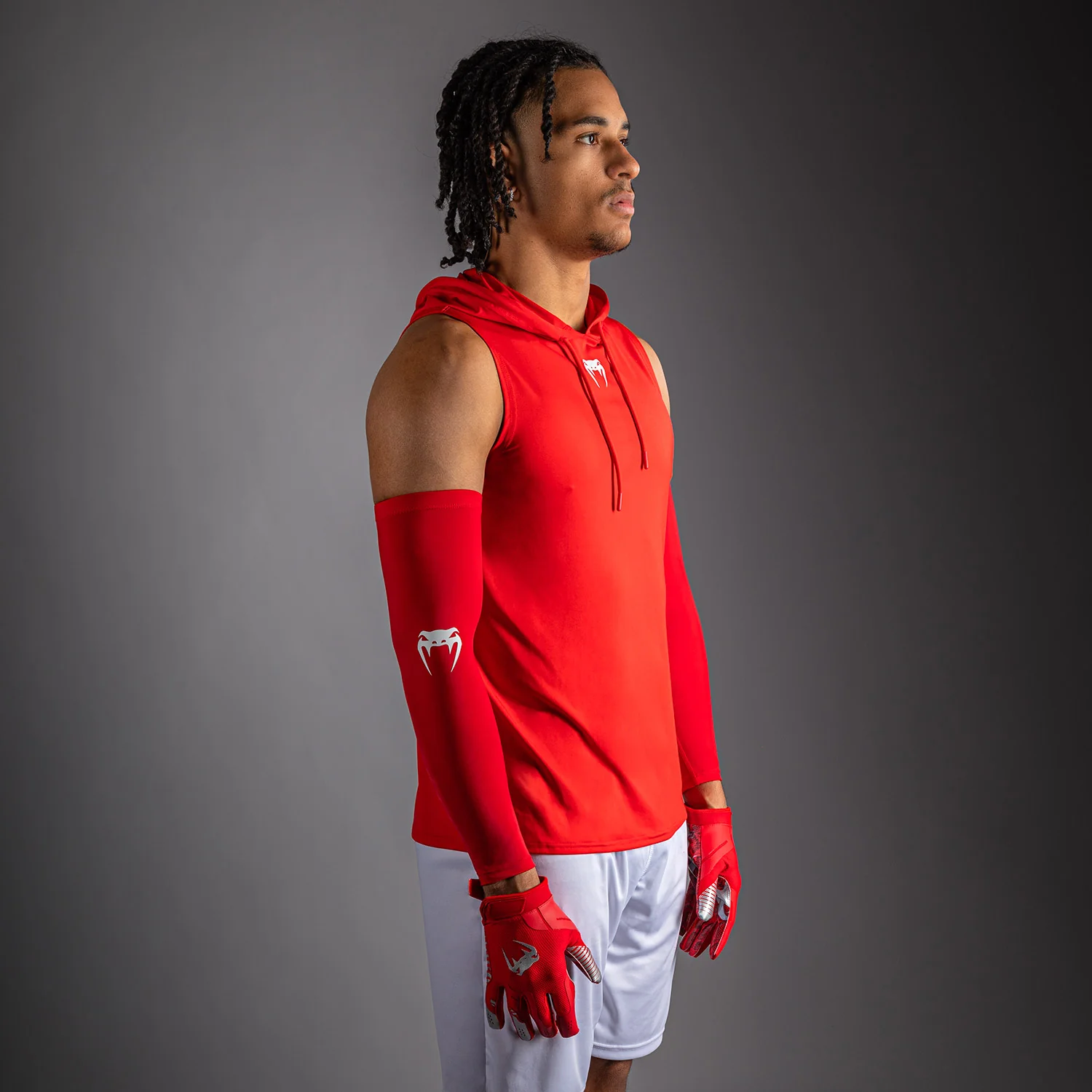 Sweat à capuche Dry Tech sans manches Venum Elite - Rouge - Image 3