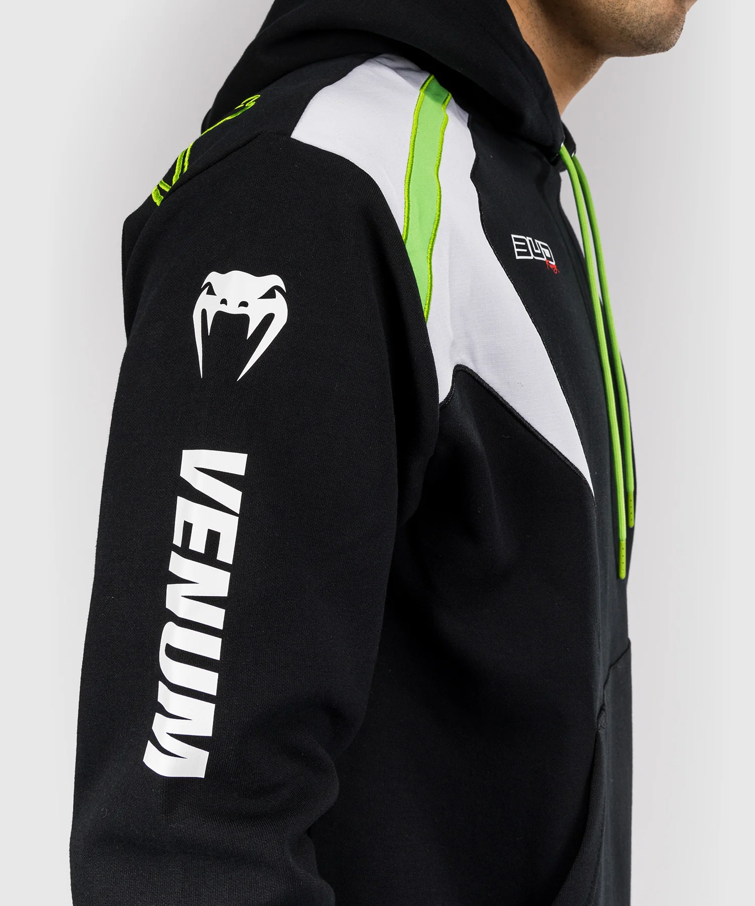 Sweat à capuche pour Hommes Venum x Bud Racing - Noir/Blanc/Citron Vert - Image 7