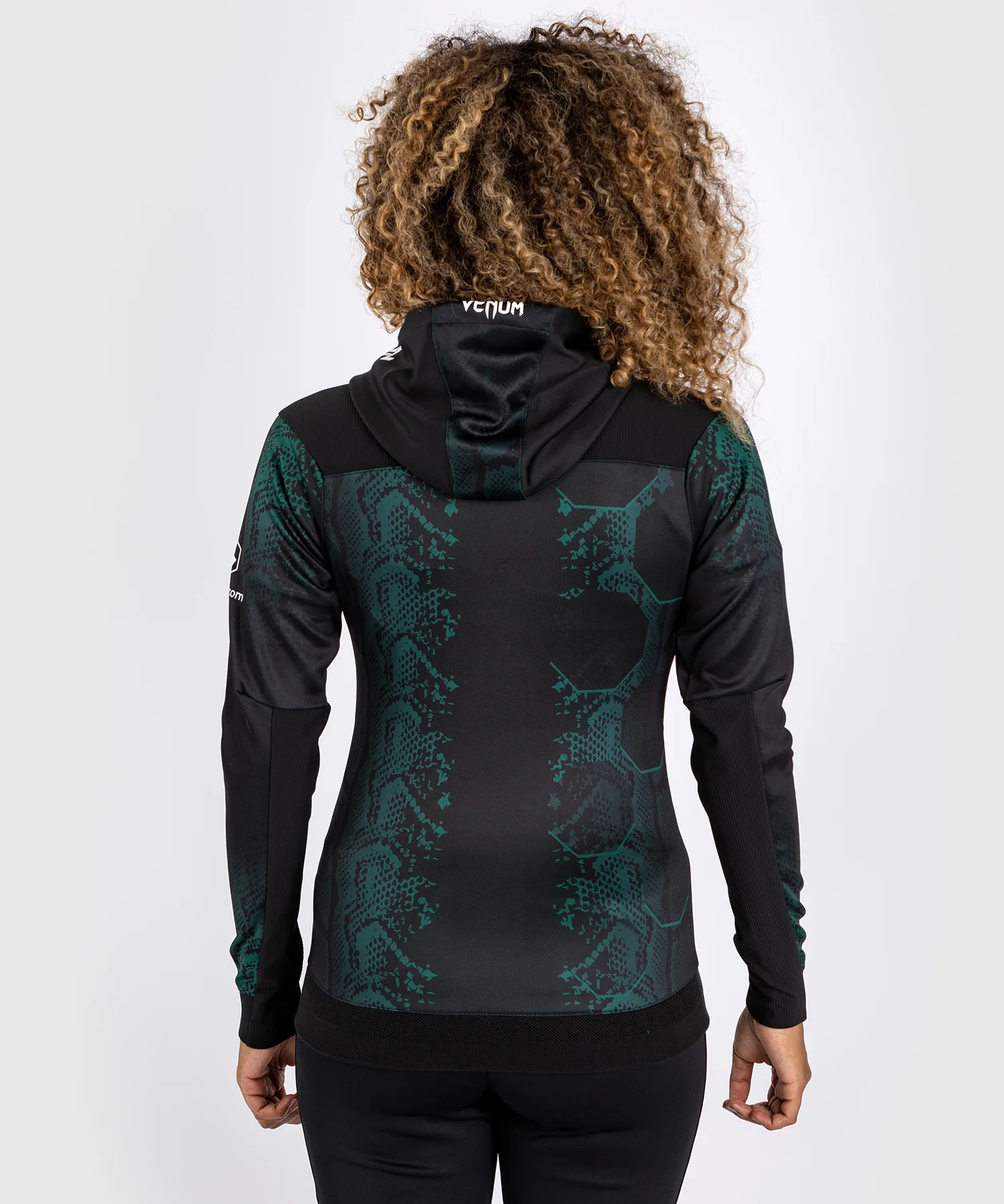 Sweat à capuche pour femmes UFC Adrenaline by Venum Authentic Fight Night - Emerald Edition - Vert/Noir - Image 2