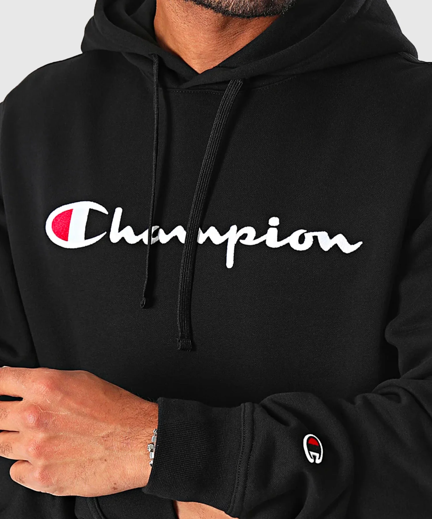 Sweat À Capuche Pour Hommes Champion - Noir - Image 2
