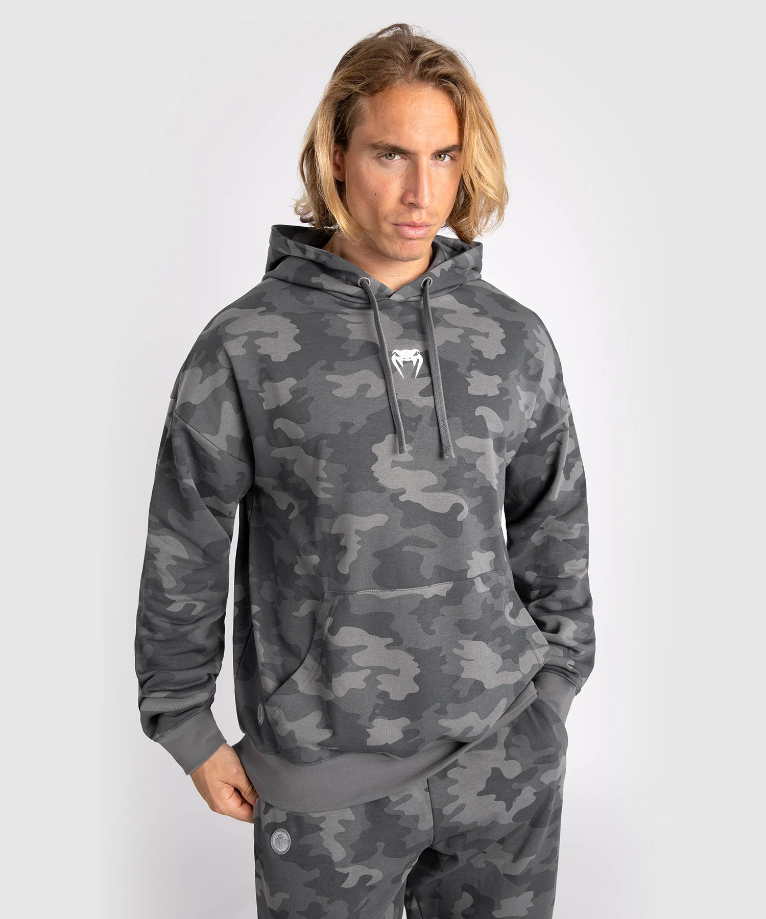Sweat À Capuche pour Hommes Venum Vortex XL - Camouflage Anthracite - Image 2