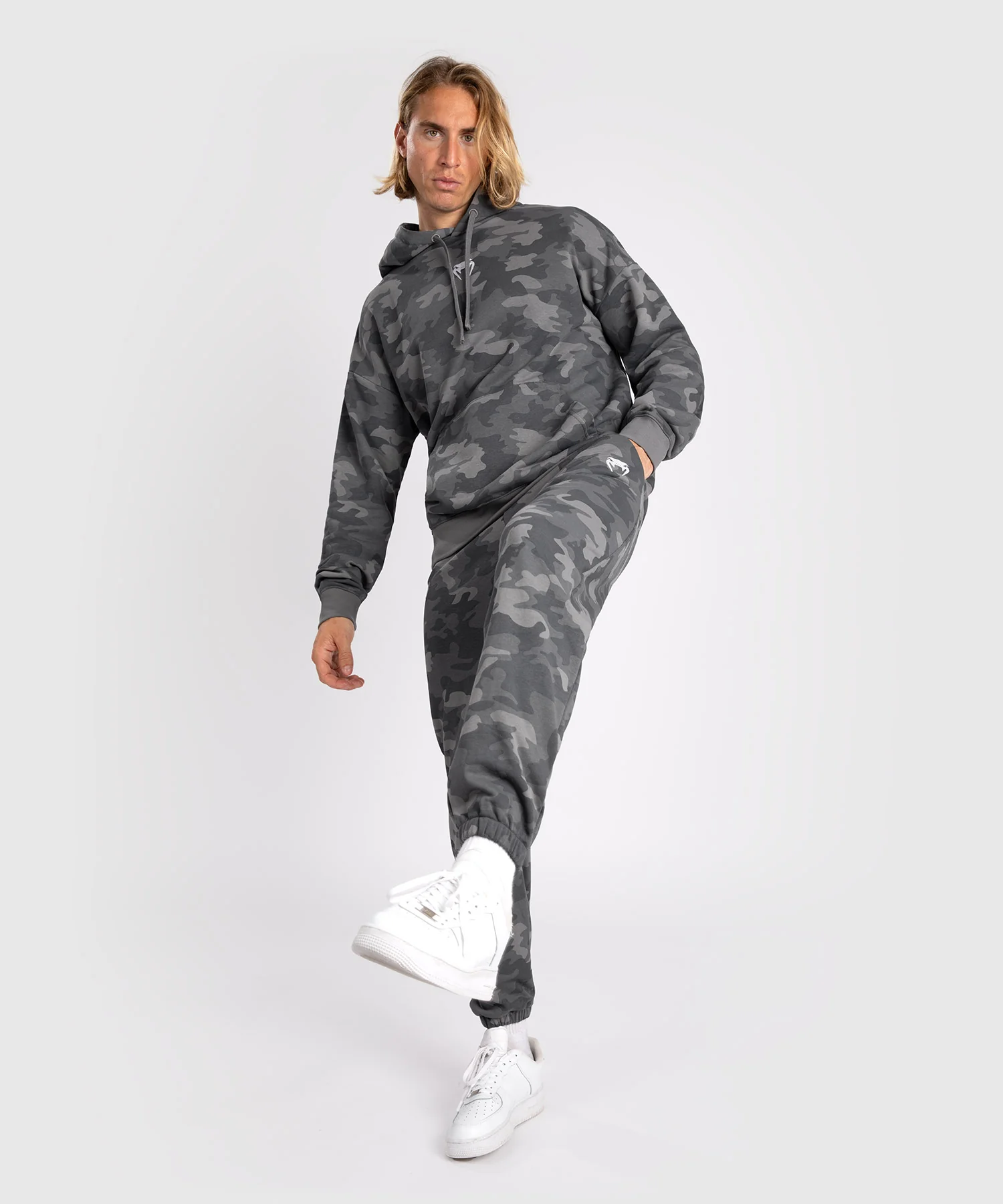 Sweat À Capuche pour Hommes Venum Vortex XL - Camouflage Anthracite - Image 3
