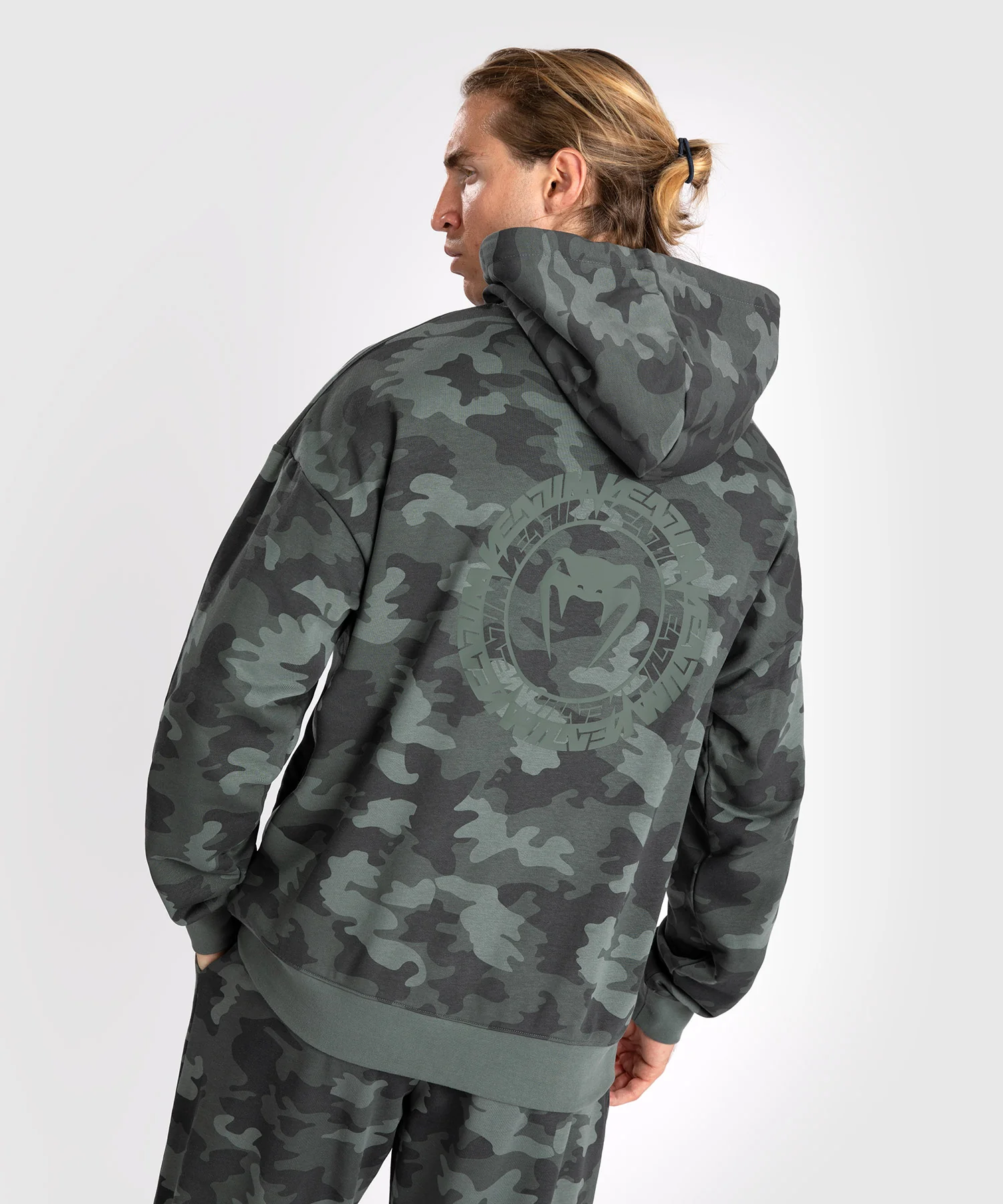 Sweat À Capuche pour Hommes Venum Vortex XL - Camouflage Kaki - Image 2