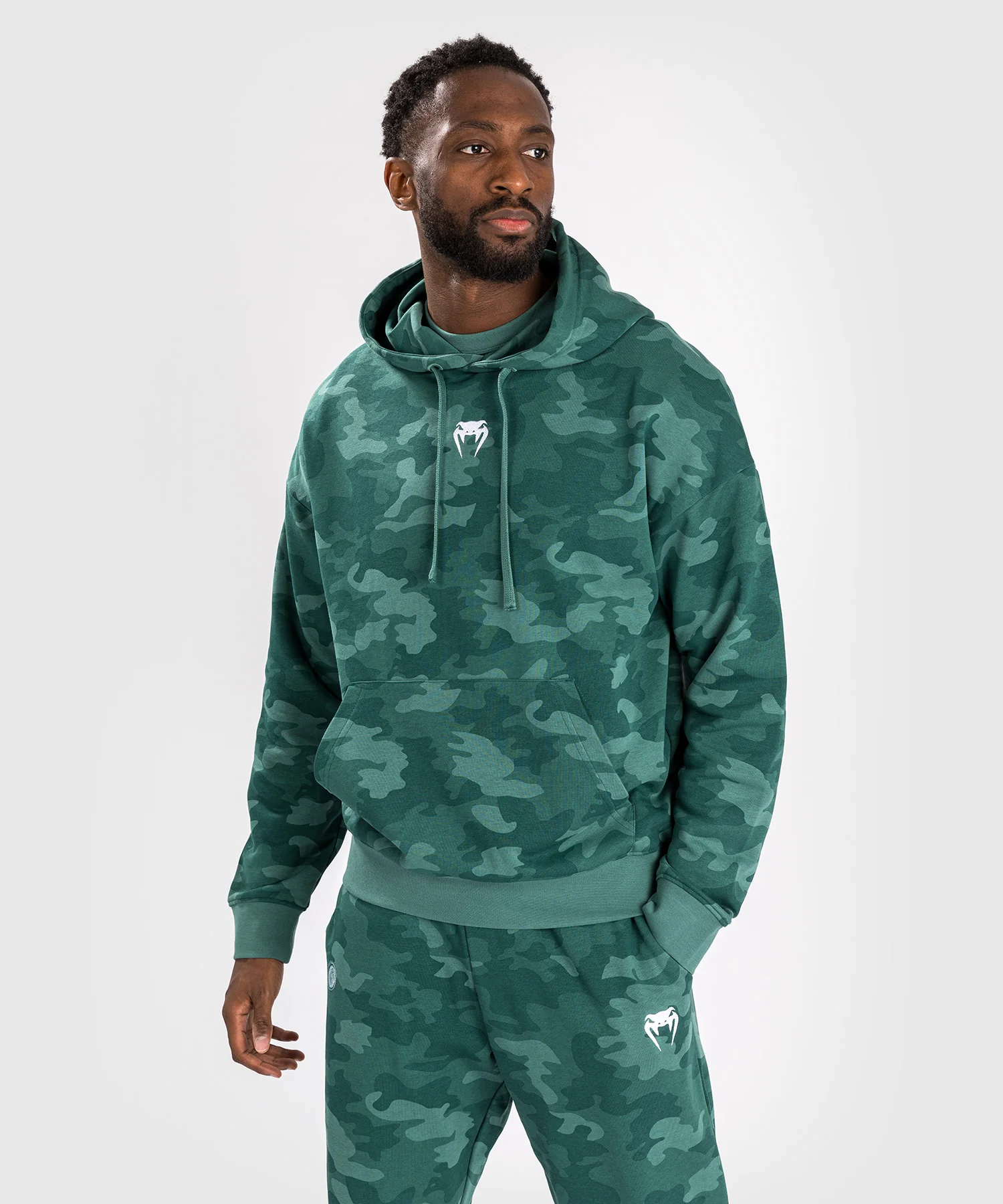 Sweat À Capuche pour Hommes Venum Vortex XL - Camouflage Turquoise