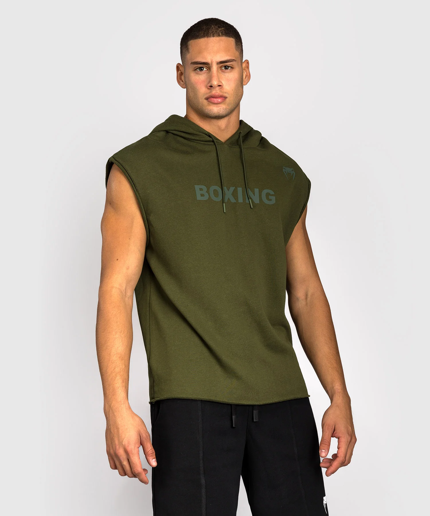 Sweat à Capuche Sans Manches Venum Boxing VT – Vert Militaire