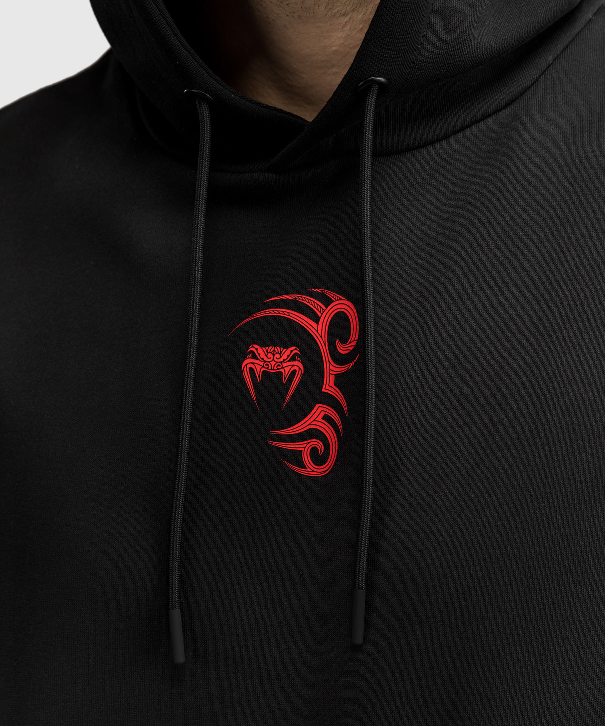 Sweat à capuche sans manches Venum x Mike Tyson Tiger - Noir Profond/Rouge Intense - Image 4