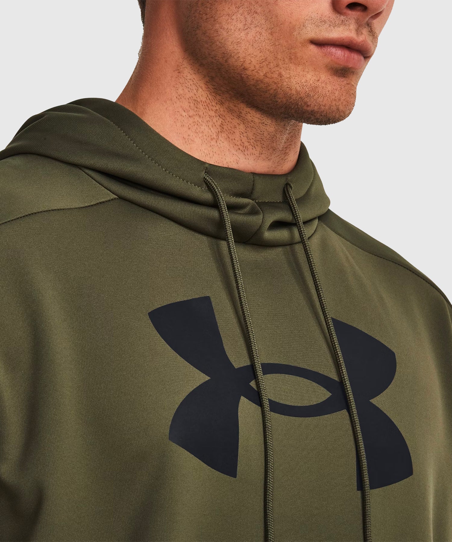 Sweat À Capuche Under Armour Fleece Big Logo - Kaki - Image 4