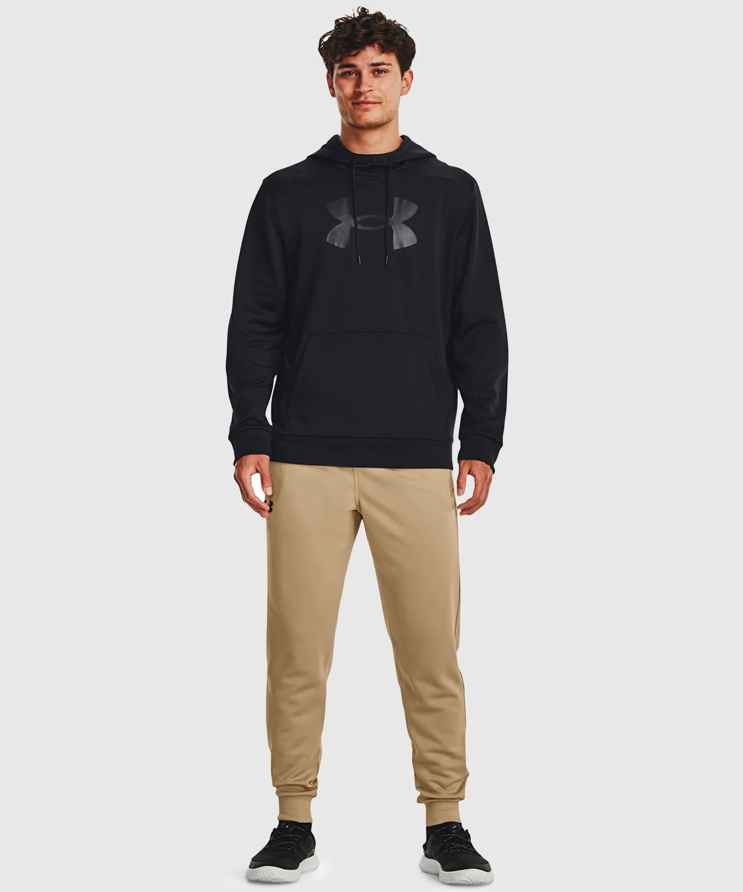 Sweat À Capuche Under Armour Fleece Big Logo - Noir - Image 3