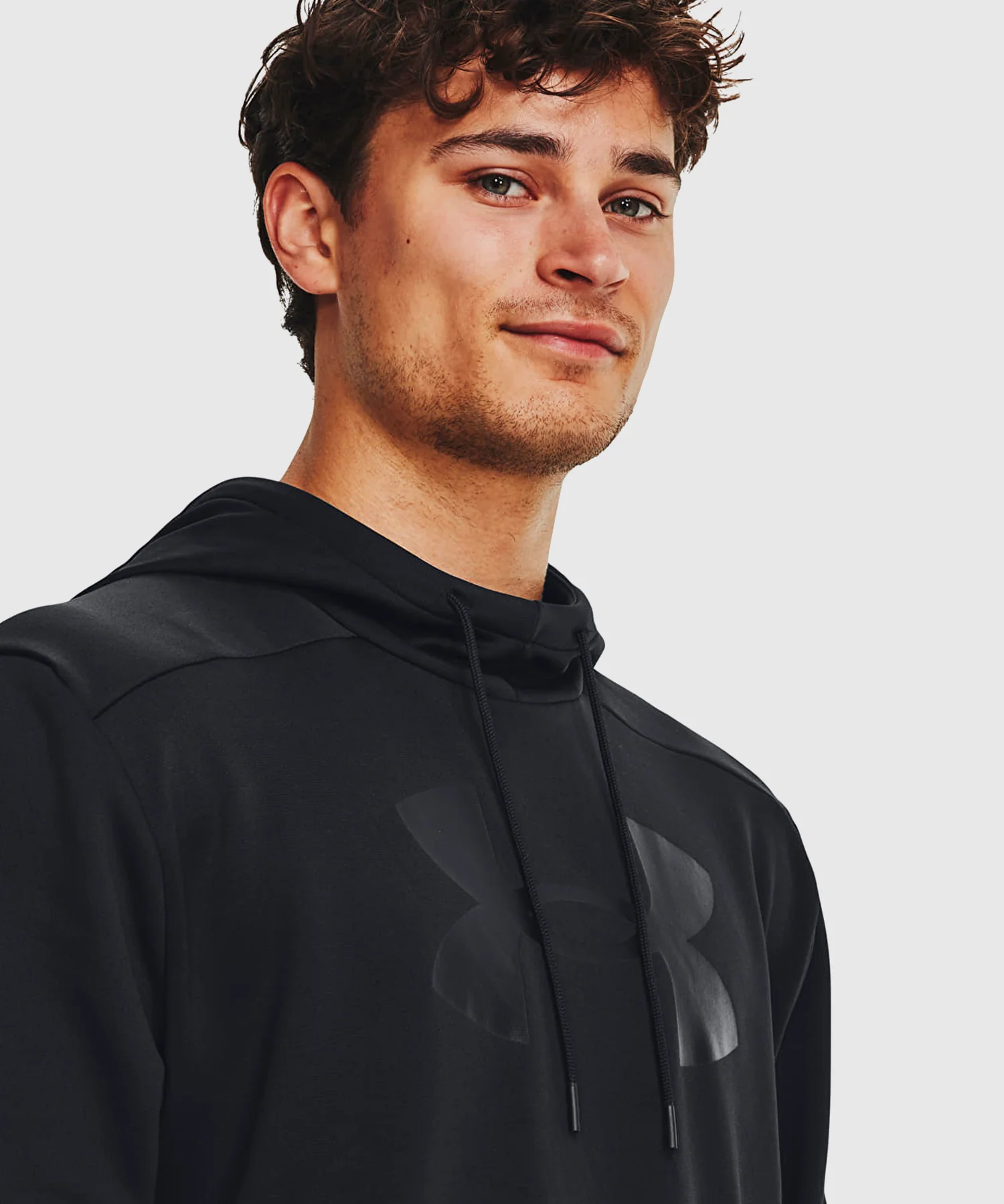 Sweat À Capuche Under Armour Fleece Big Logo - Noir - Image 4