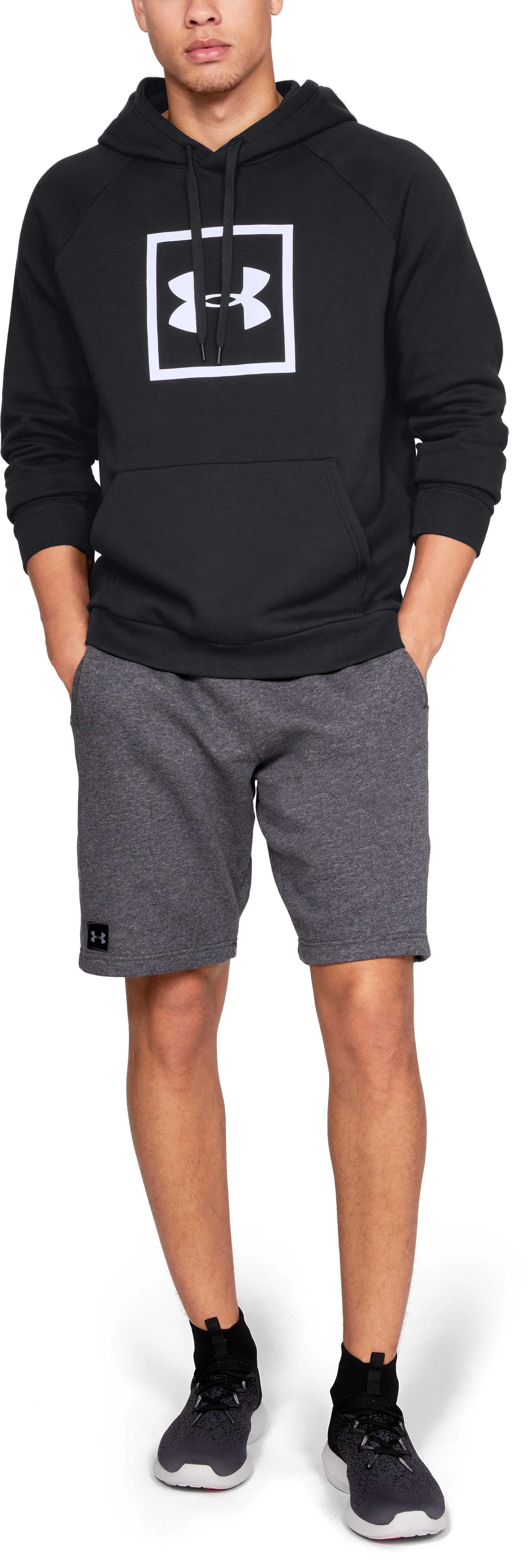 Sweat à capuche Under Armour Rival Fleece Logo - Noir - Image 3