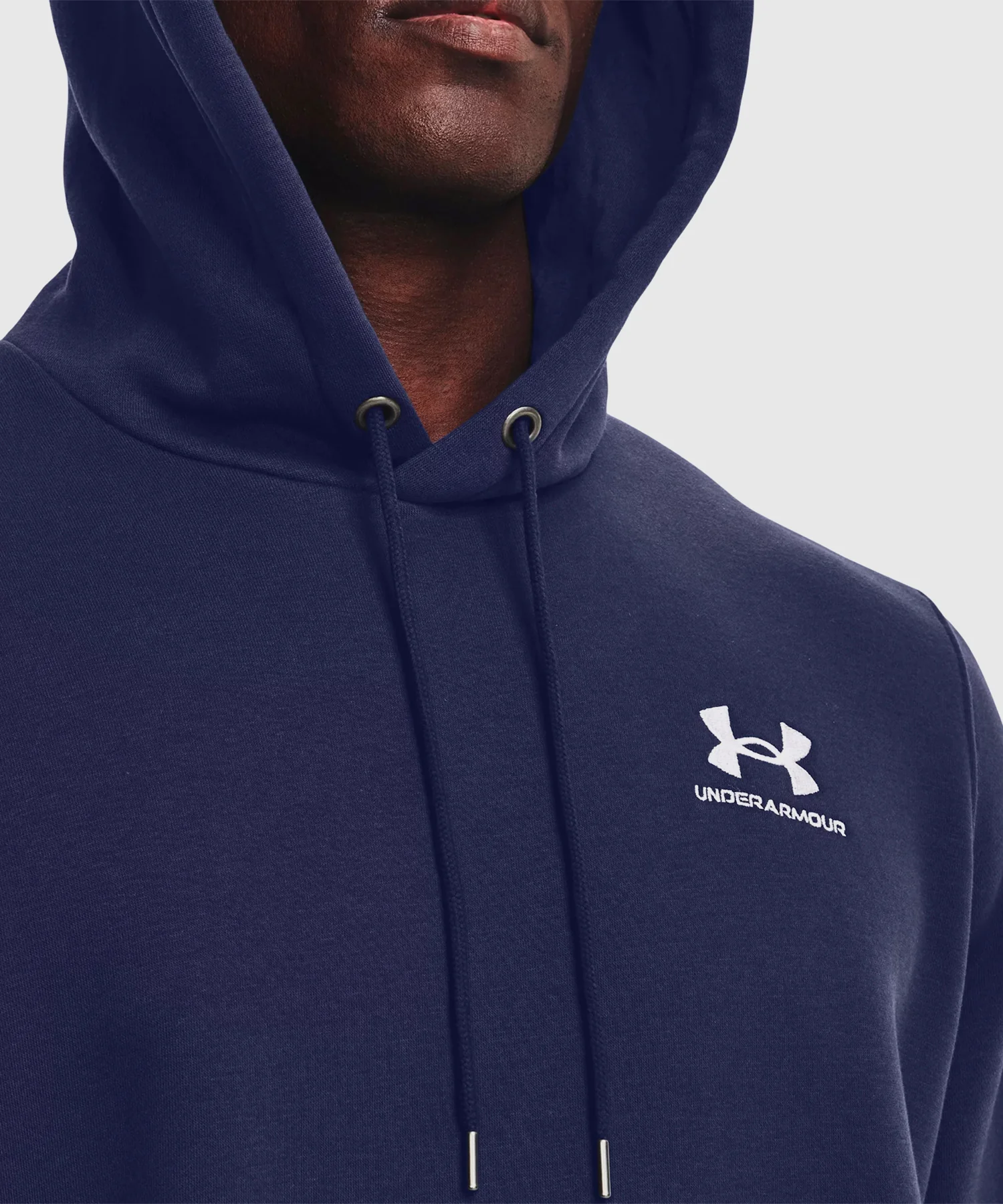 Sweat À Capuche Under Armour Ua Essential Fleece - Bleu Marine - Image 4