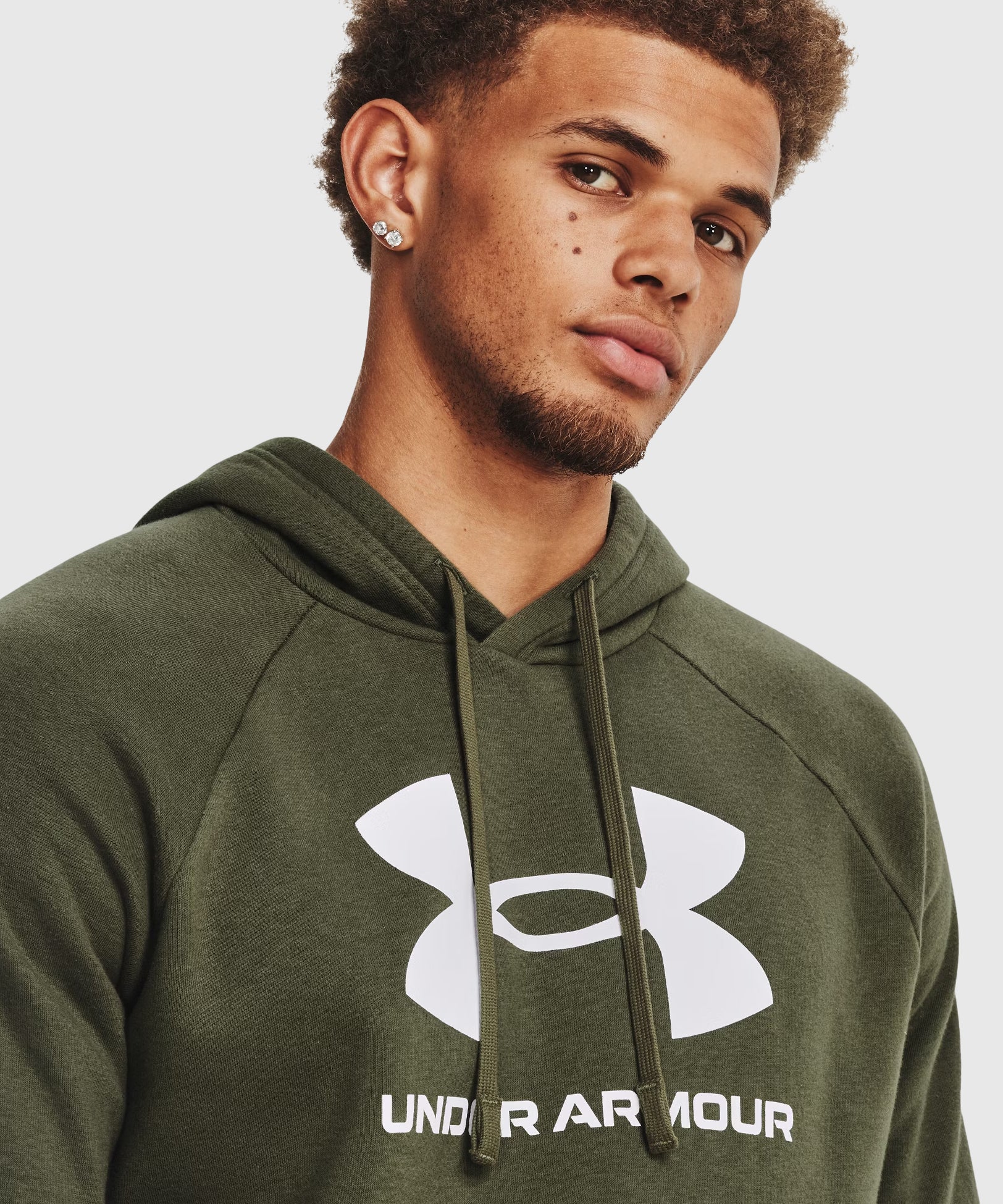 Sweat À Capuche Under Armour Ua Rival Fleece - Kaki - Image 4