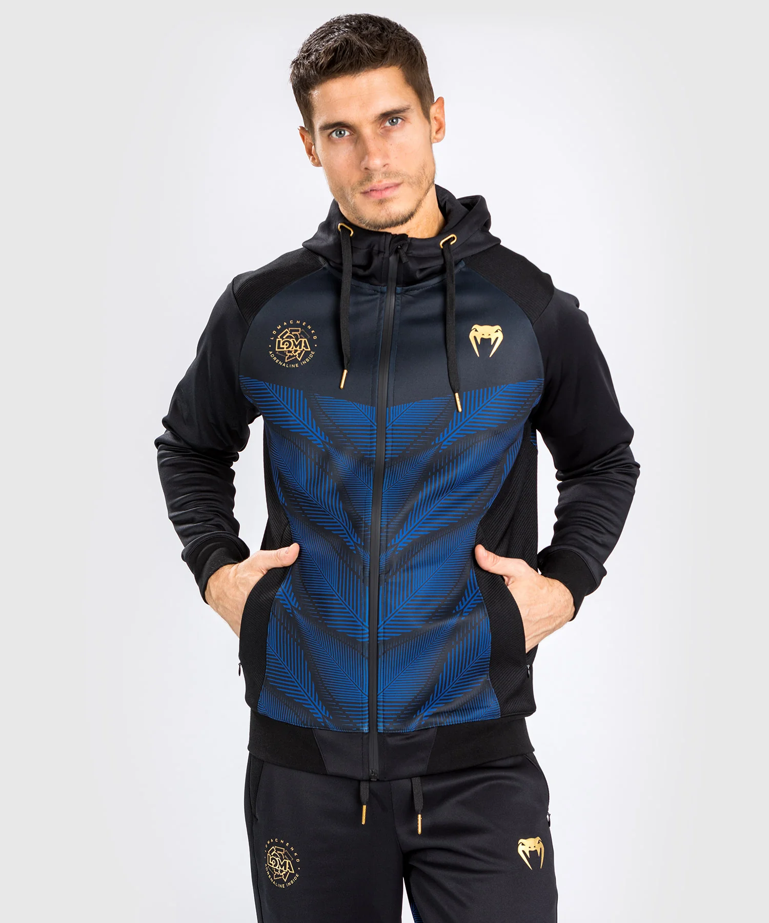 Sweat à capuche Venum Phantom Loma - Noir/Bleu - Image 3