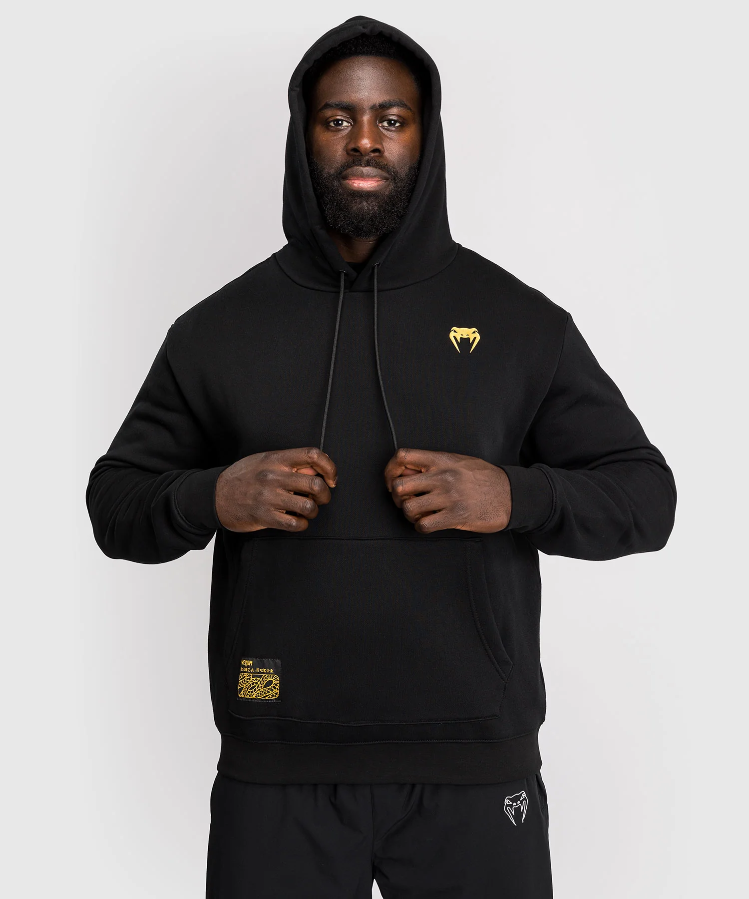 Sweat à Capuche Venum Serpenti – Noir/Argent/Or - Image 3