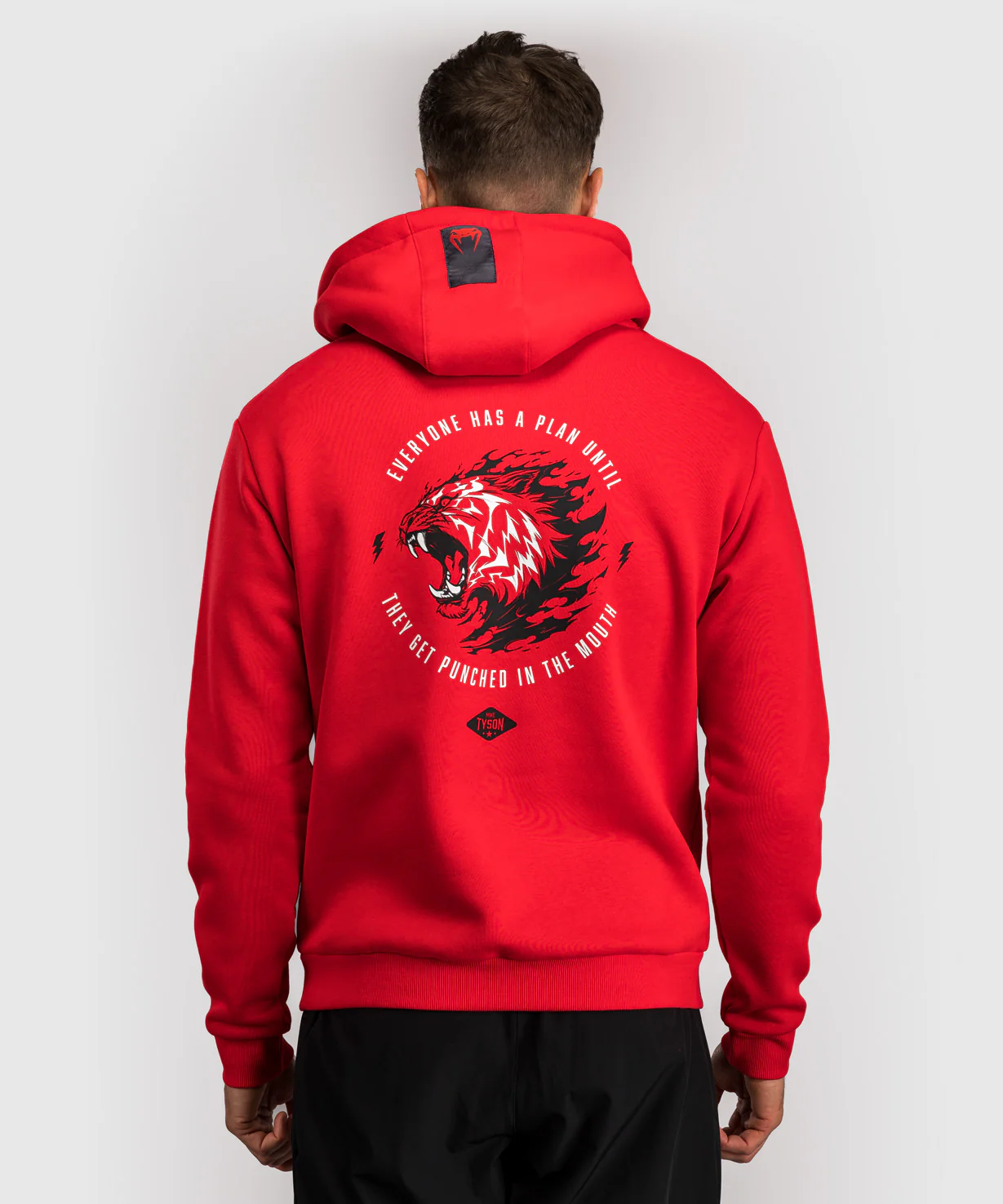 Sweat à capuche Venum x Mike Tyson Tiger - Rouge Intense/Noir Profond