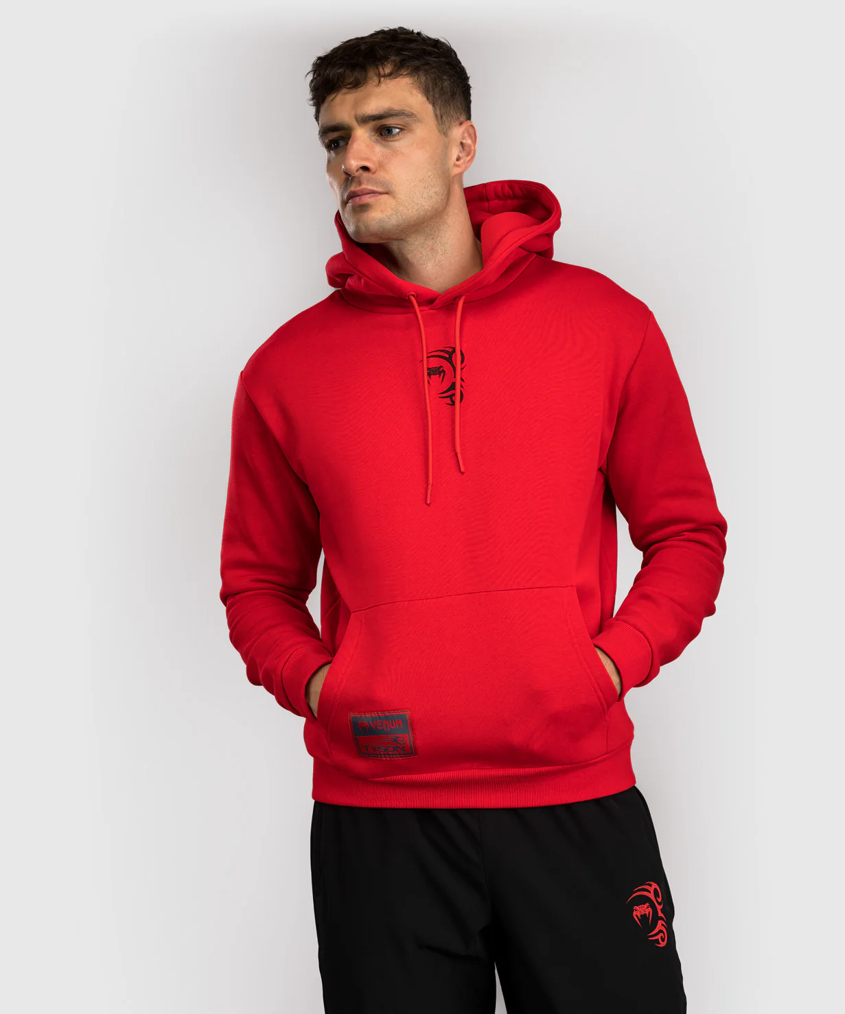 Sweat à capuche Venum x Mike Tyson Tiger - Rouge Intense/Noir Profond - Image 2