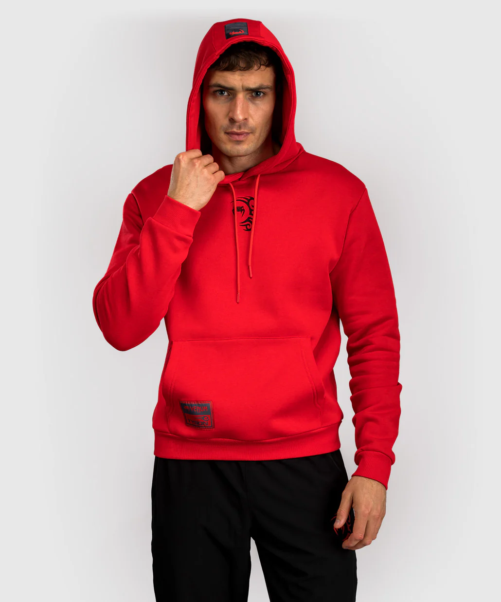 Sweat à capuche Venum x Mike Tyson Tiger - Rouge Intense/Noir Profond - Image 3
