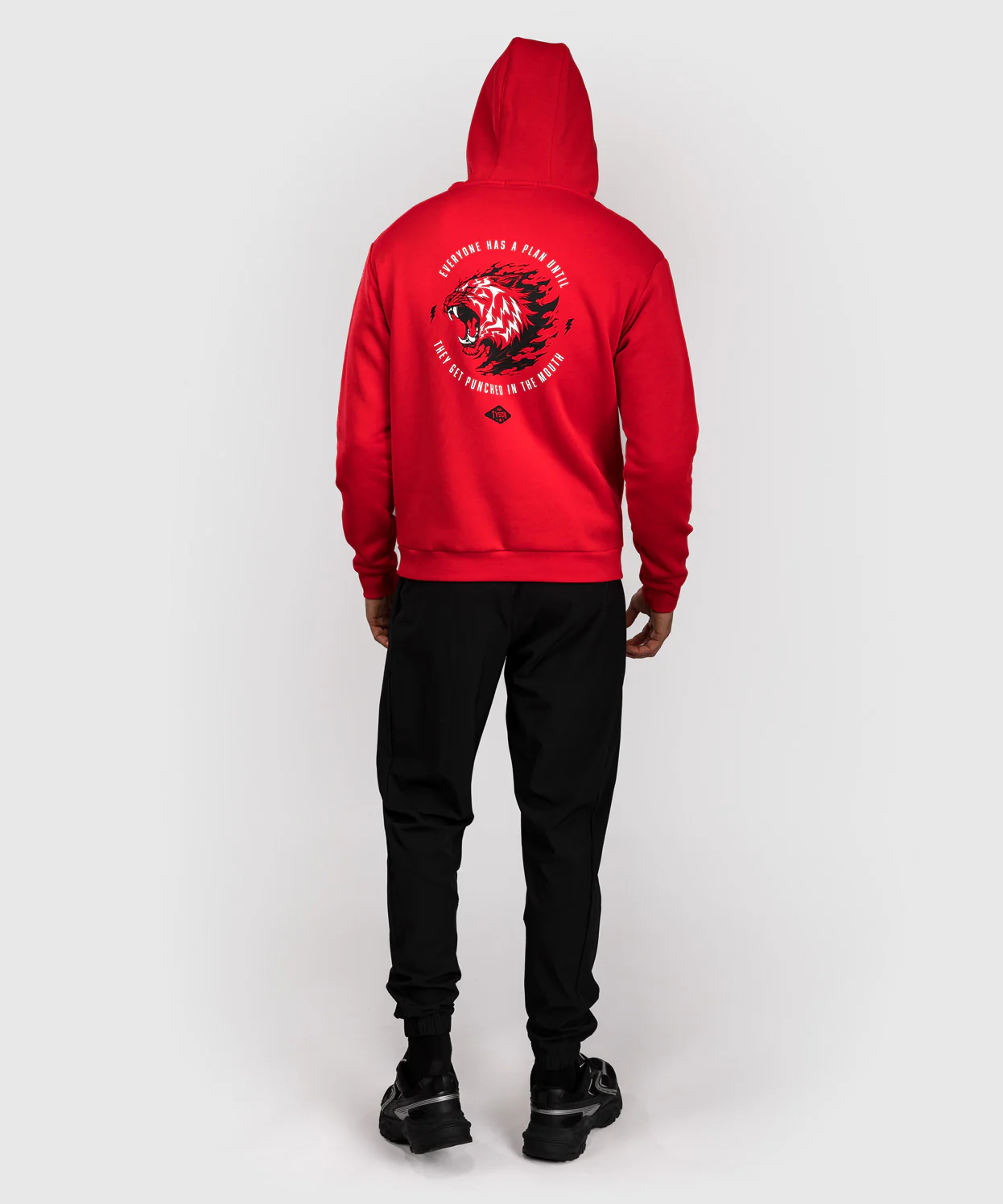 Sweat à capuche Venum x Mike Tyson Tiger - Rouge Intense/Noir Profond - Image 4