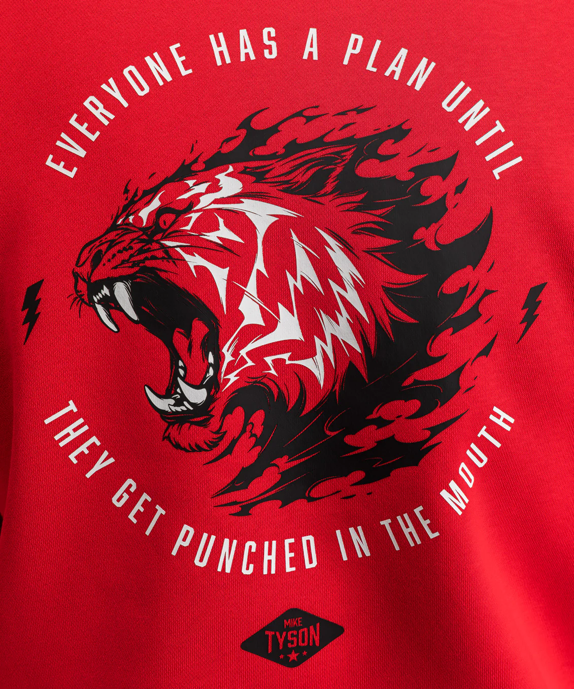Sweat à capuche Venum x Mike Tyson Tiger - Rouge Intense/Noir Profond - Image 6