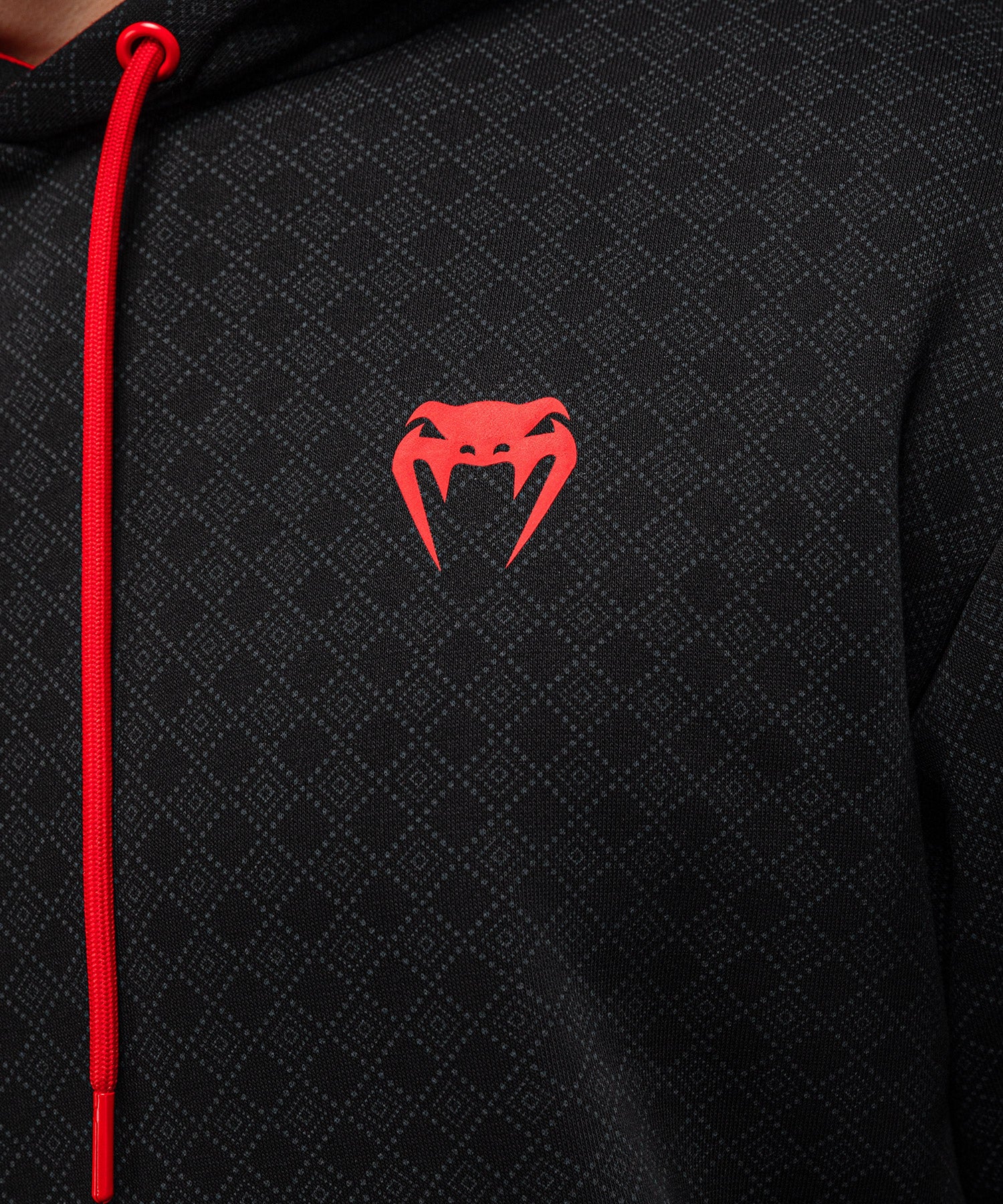 Sweat à Capuche Venum x Roger Gracie Signature - Noir/Rouge - Image 6