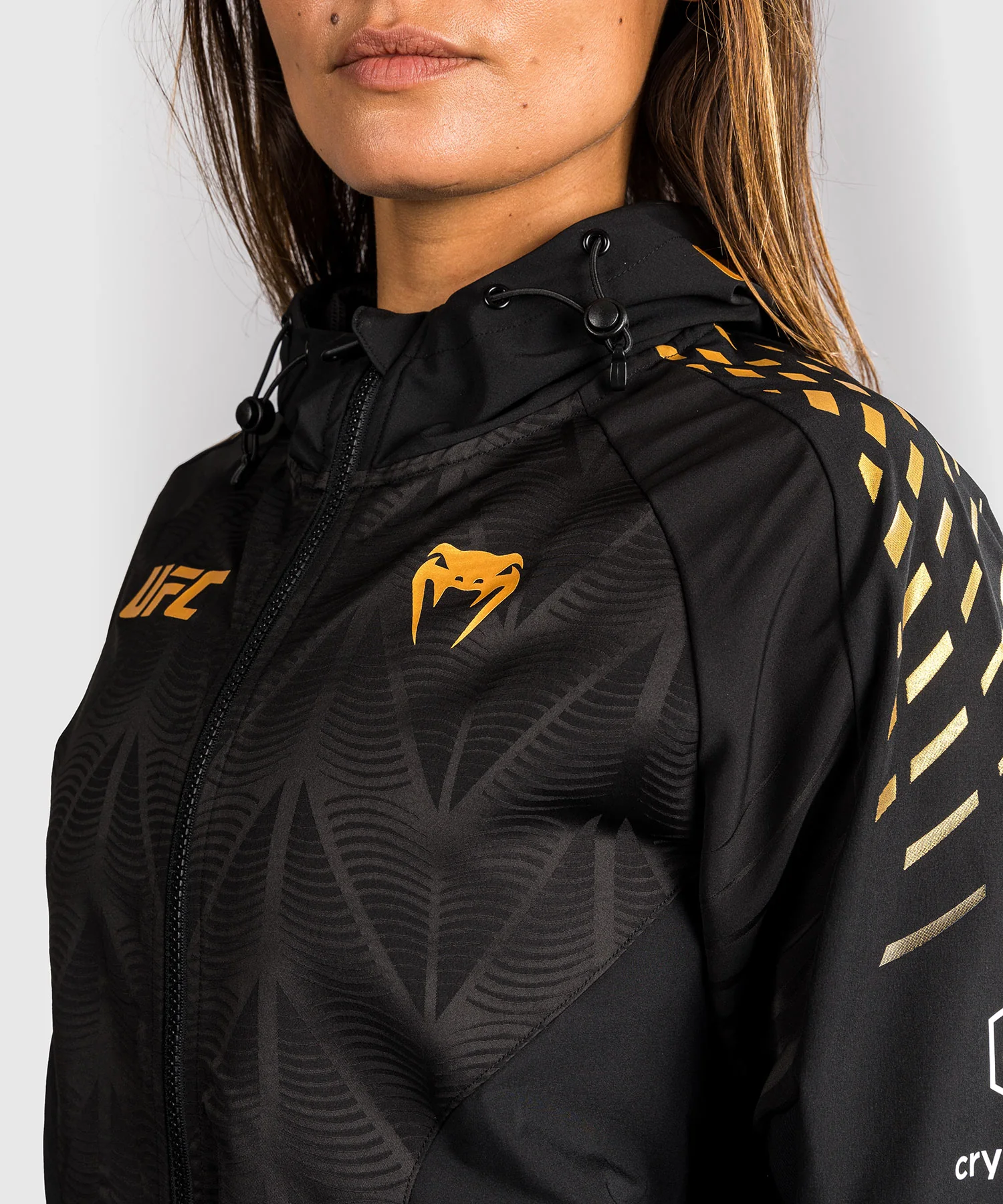 Sweat à capuche Walkout Femme UFC Zenith by Venum Authentic Fight Night - Champion - Image 5