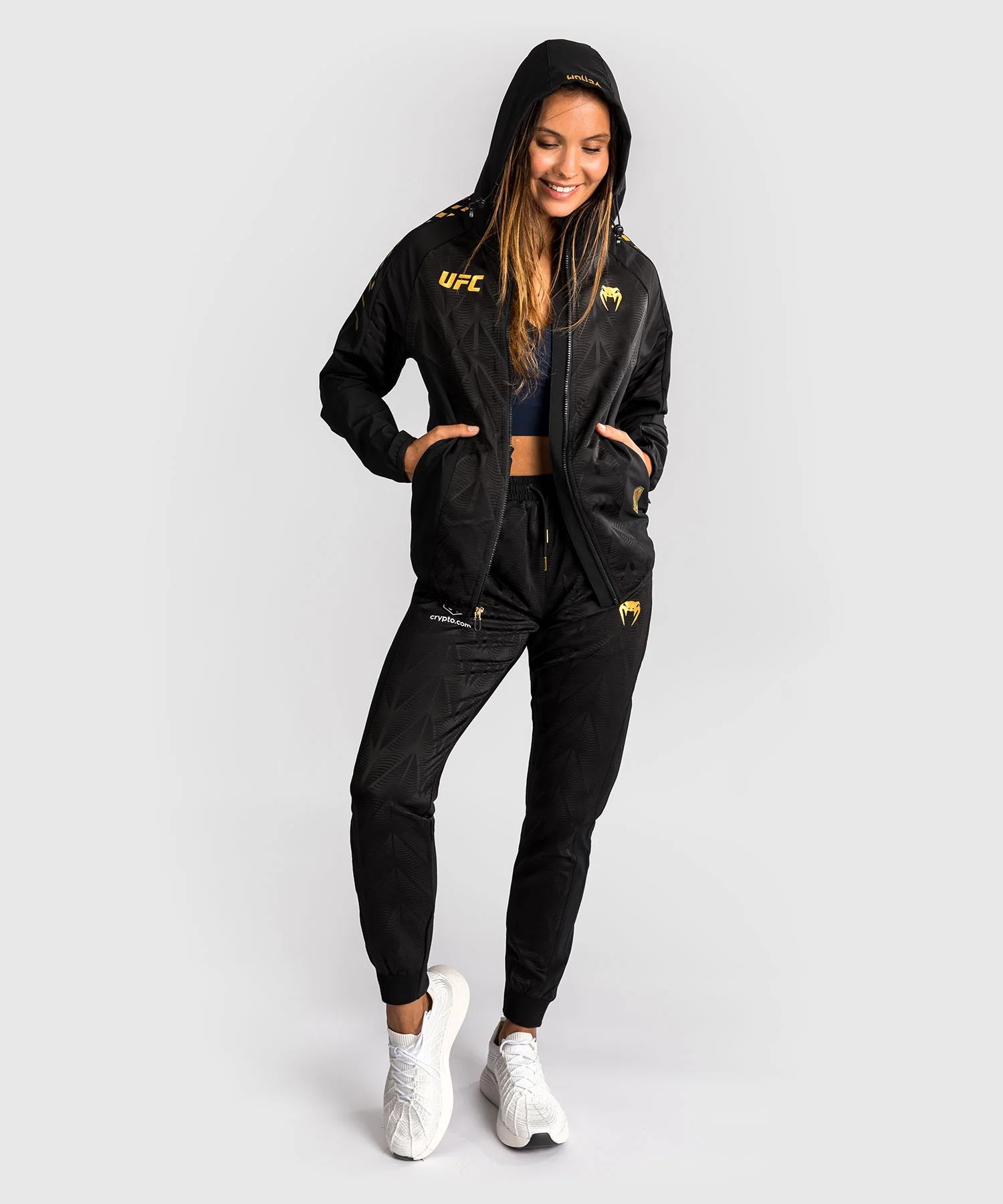 Sweat à capuche Walkout Femme UFC Zenith by Venum Authentic Fight Night - Champion - Image 7
