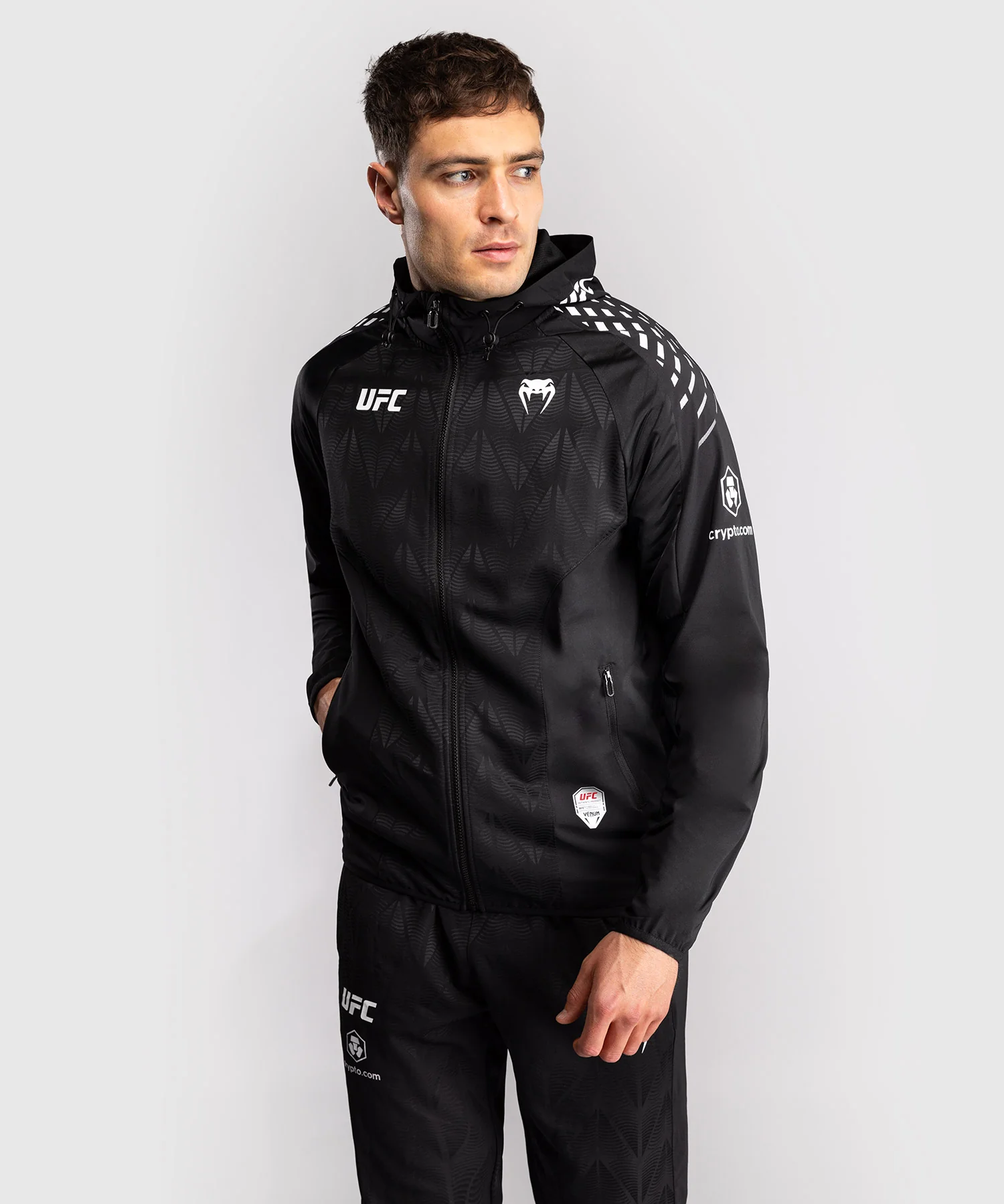 Sweat à capuche Walkout Homme UFC Zenith by Venum Authentic Fight Night - Noir - Image 3