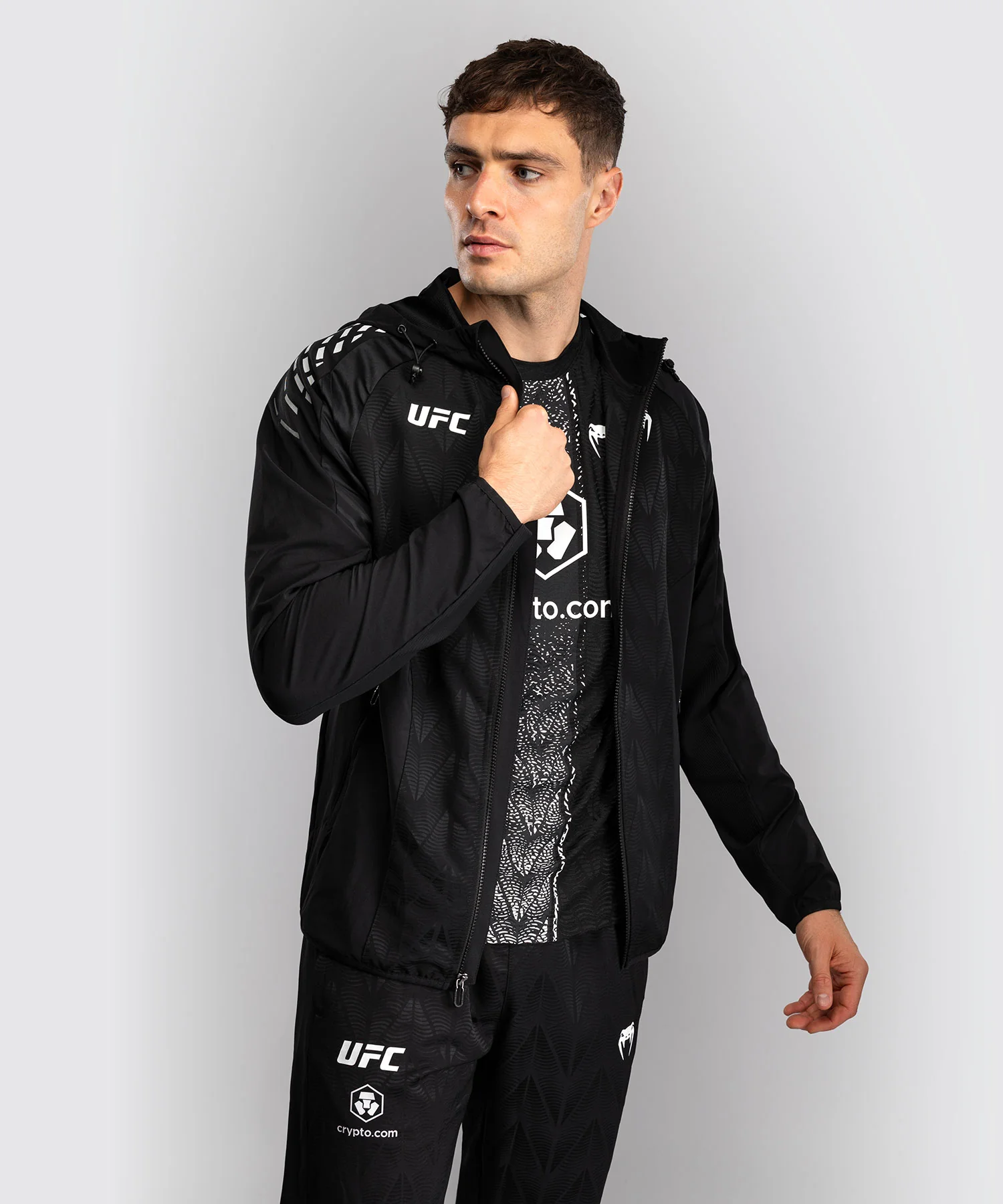 Sweat à capuche Walkout Homme UFC Zenith by Venum Authentic Fight Night - Noir - Image 9