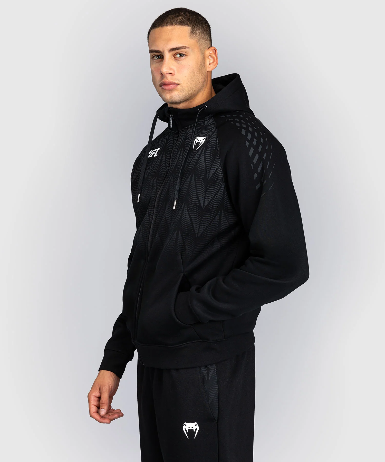 Sweat à capuche zippé Homme UFC Zenith by Venum Replica - Noir - Image 2