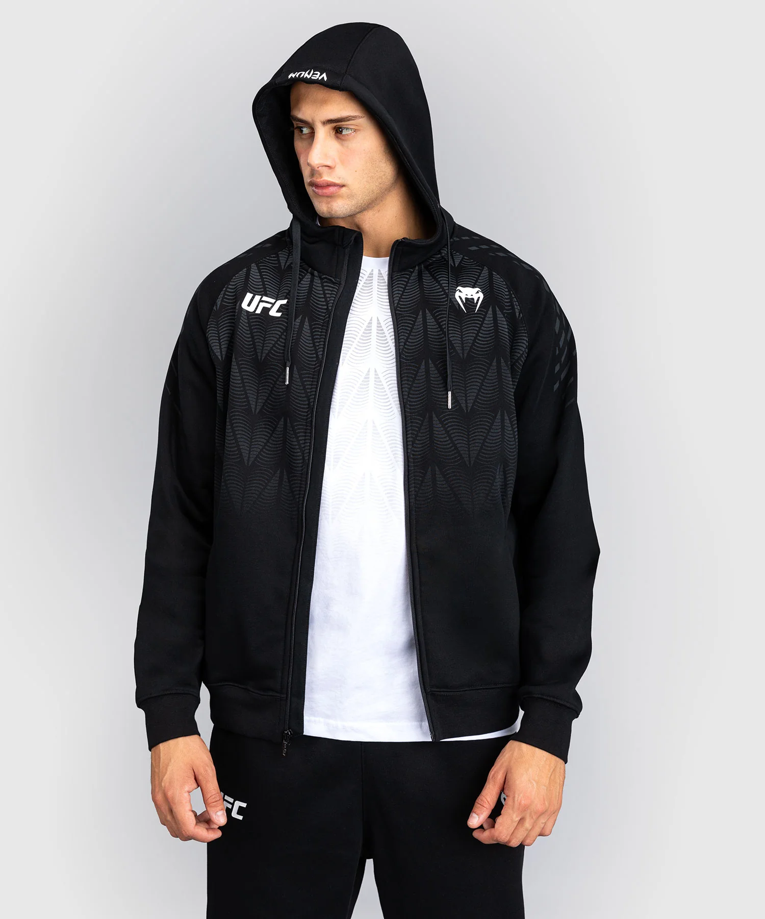 Sweat à capuche zippé Homme UFC Zenith by Venum Replica - Noir - Image 6