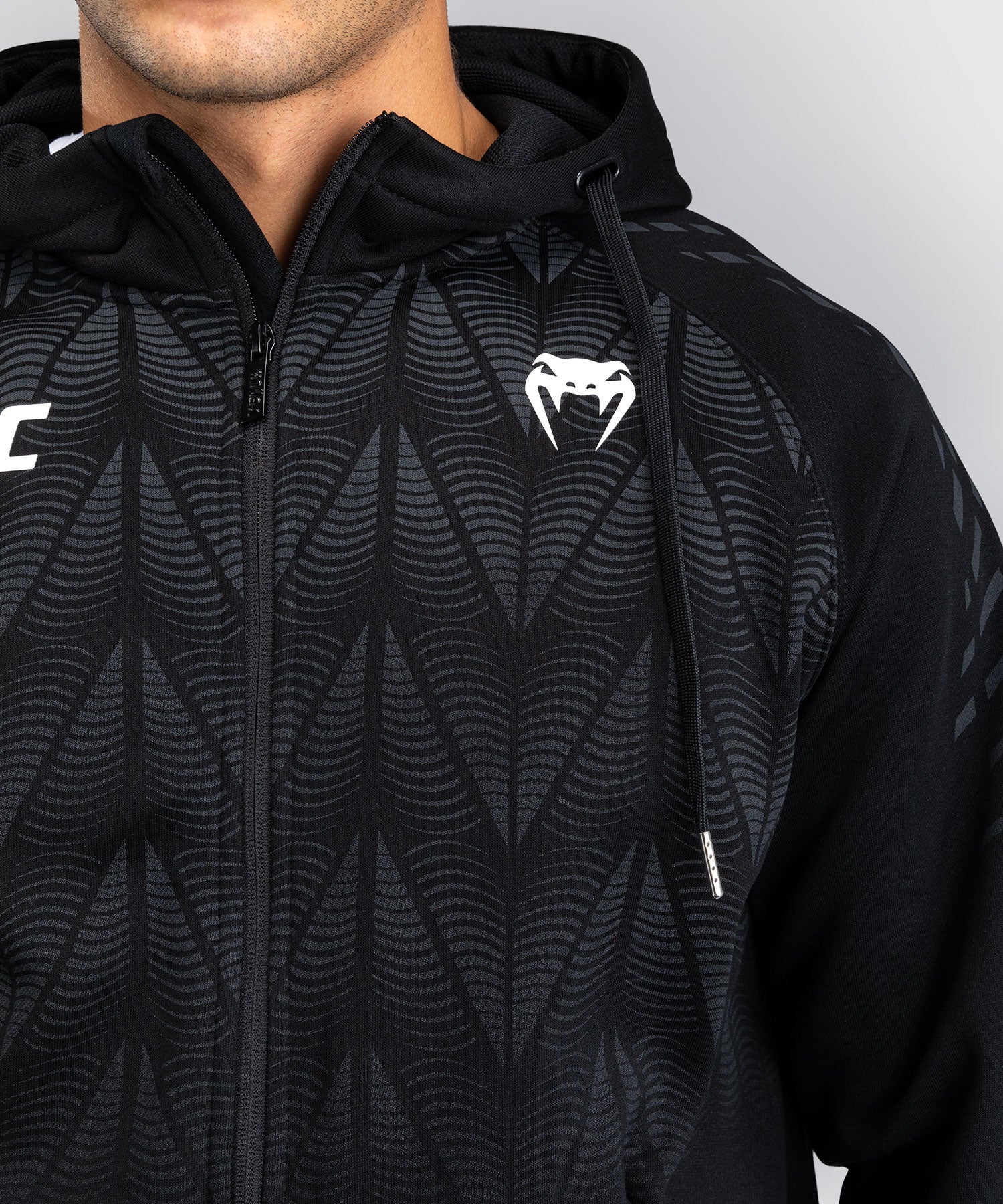 Sweat à capuche zippé Homme UFC Zenith by Venum Replica - Noir - Image 8