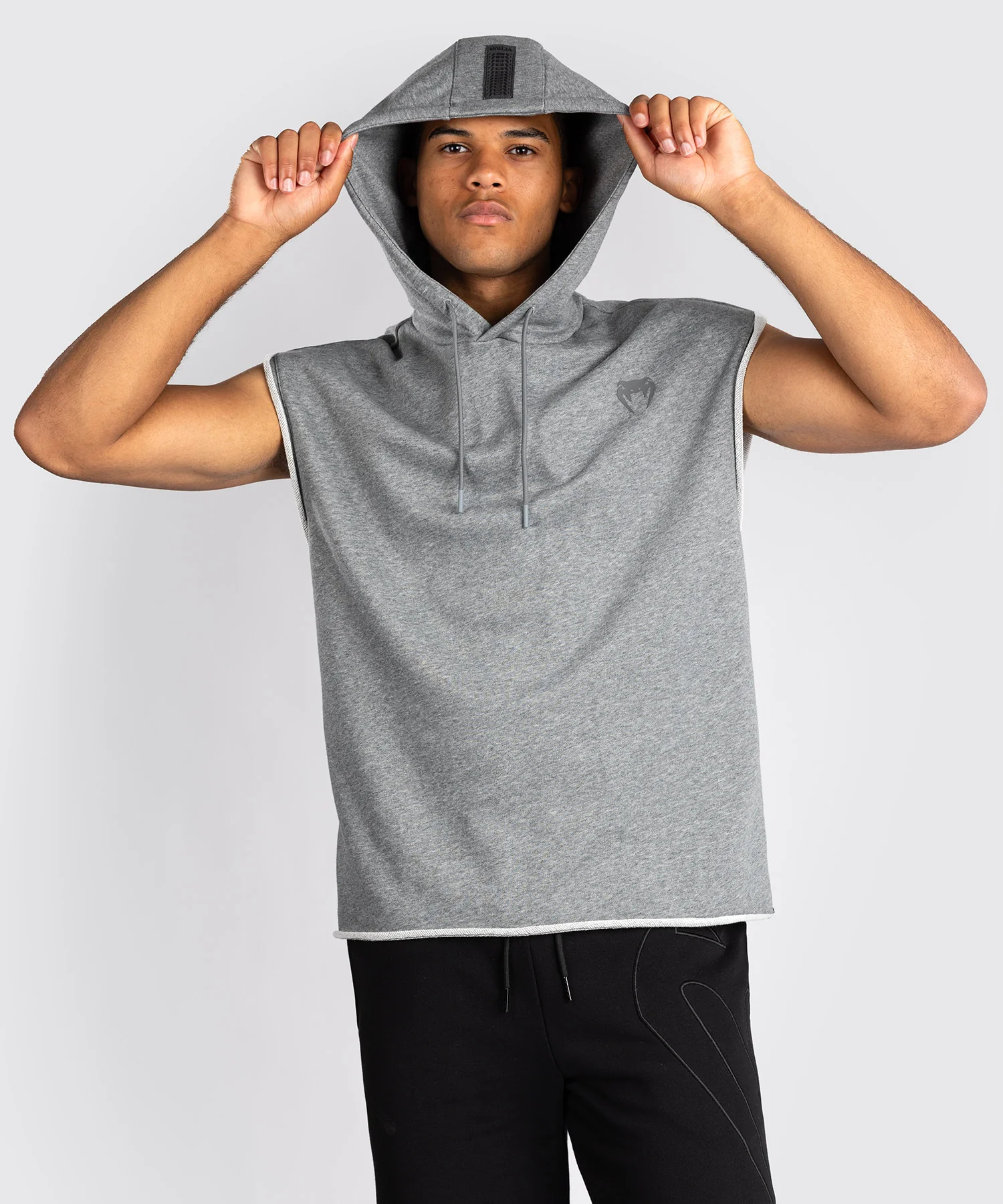 Sweat à Capuche Sans Manches Venum Divide - Gris Chiné - Image 2