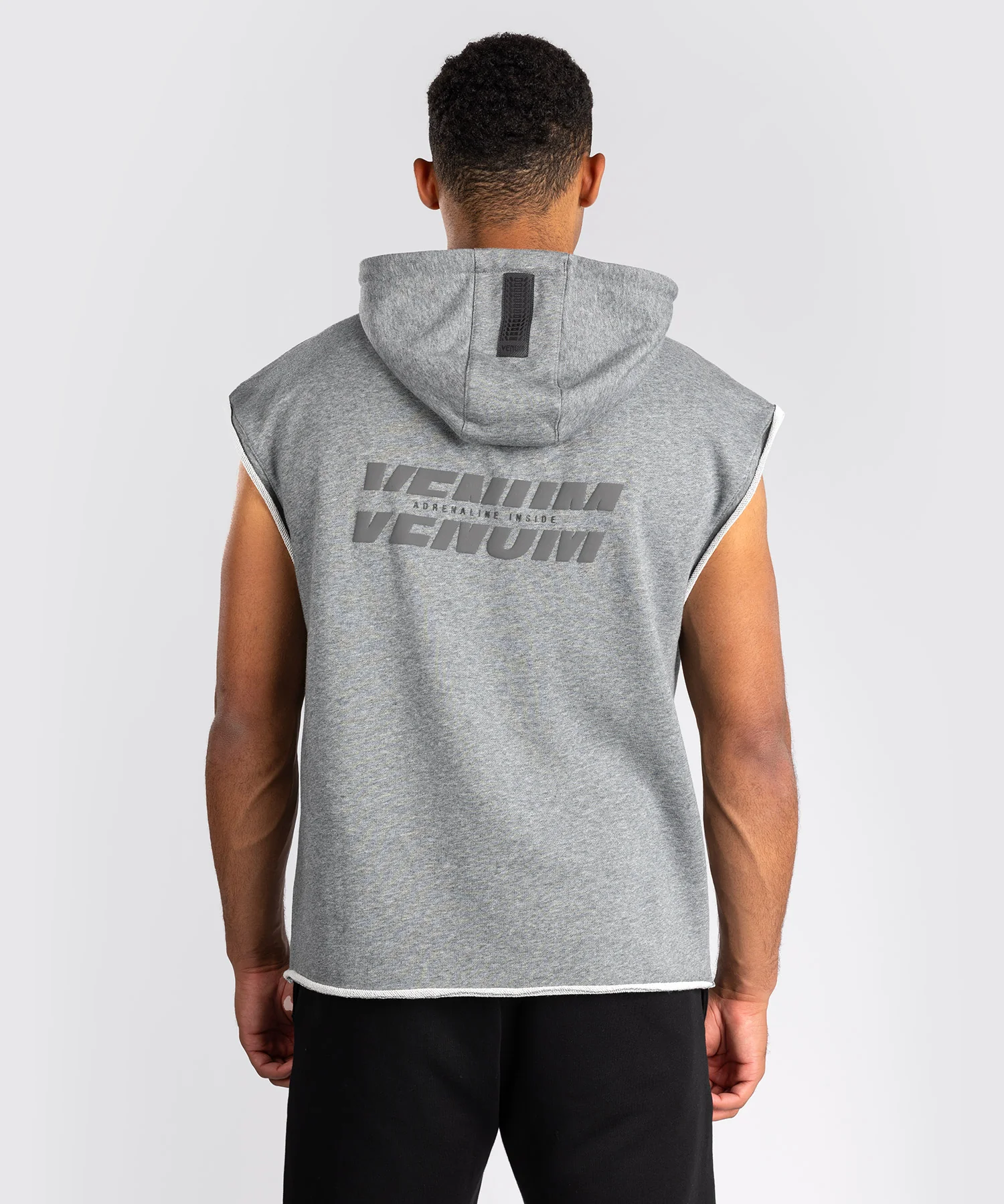 Sweat à Capuche Sans Manches Venum Divide - Gris Chiné - Image 4
