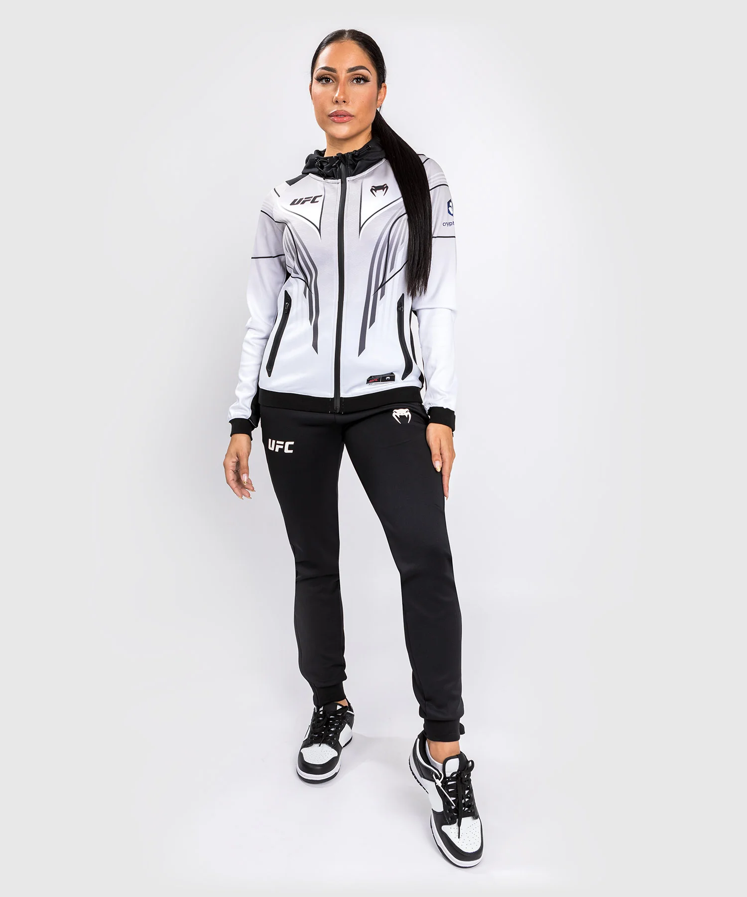 Sweatshirt à Capuche Femme UFC Venum Authentic Fight Night 2.0 - Blanc - Image 3
