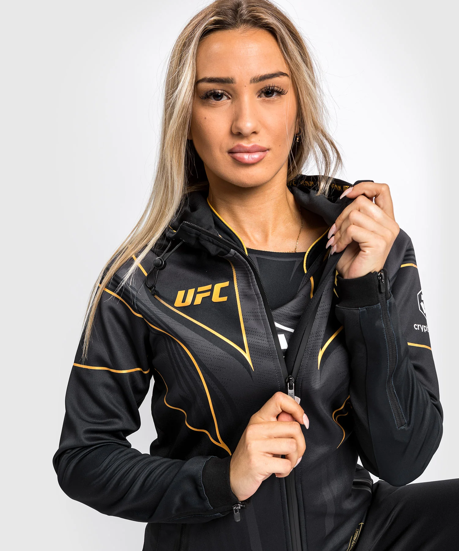 Sweatshirt à Capuche Femme UFC Venum Authentic Fight Night 2.0 - Champion - Image 2