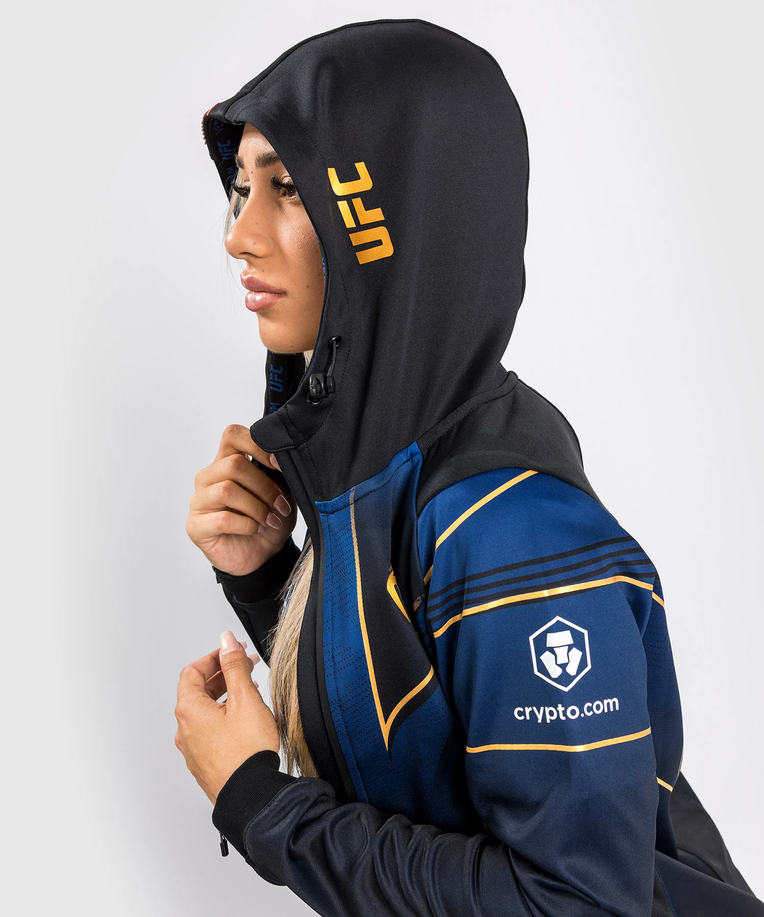 Sweatshirt à Capuche Femme UFC Venum Authentic Fight Night 2.0 - Midnight Edition - Champion - Image 6