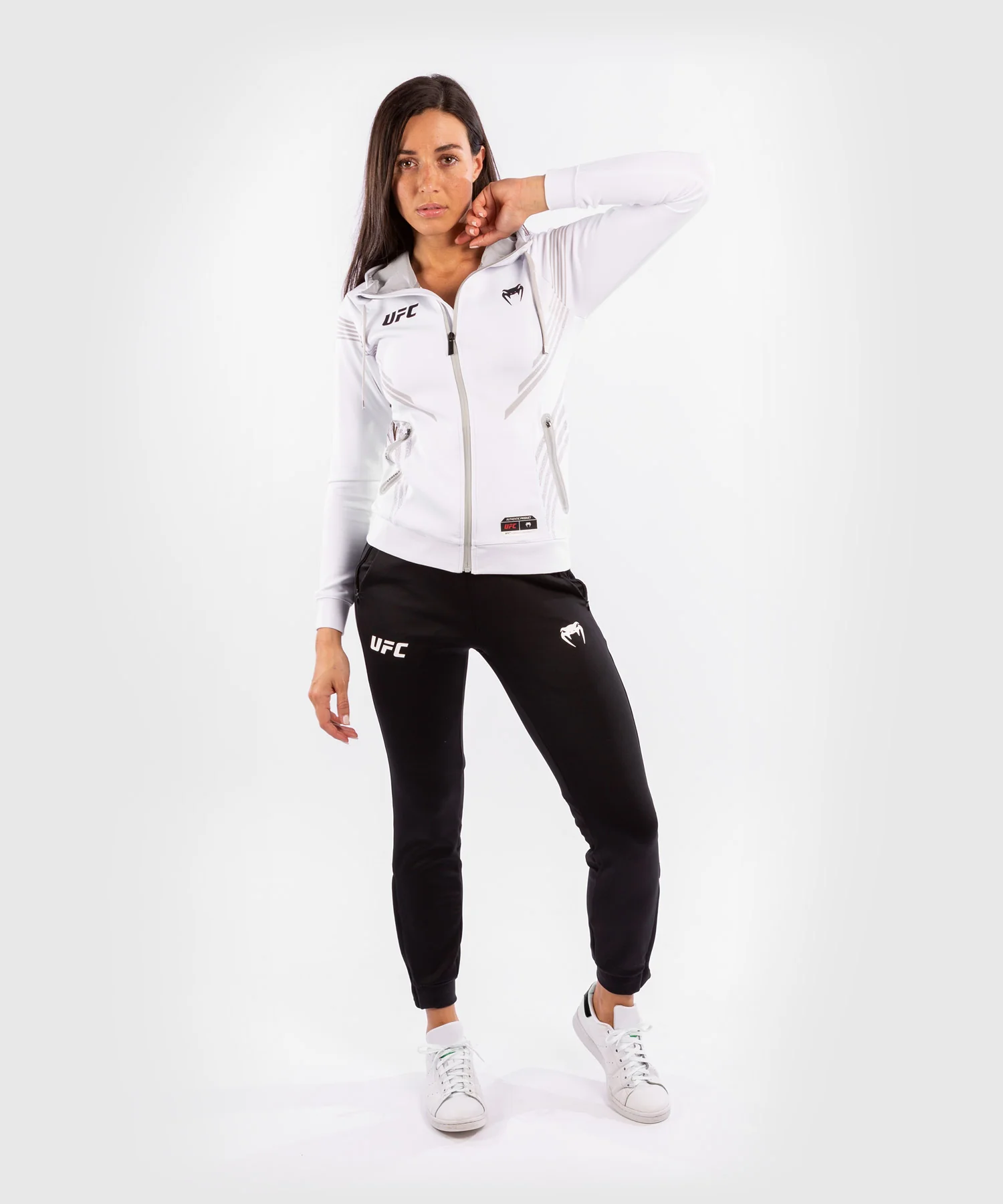 Sweatshirt à Capuche Femme UFC Venum Authentic Fight Night - Blanc - Image 10