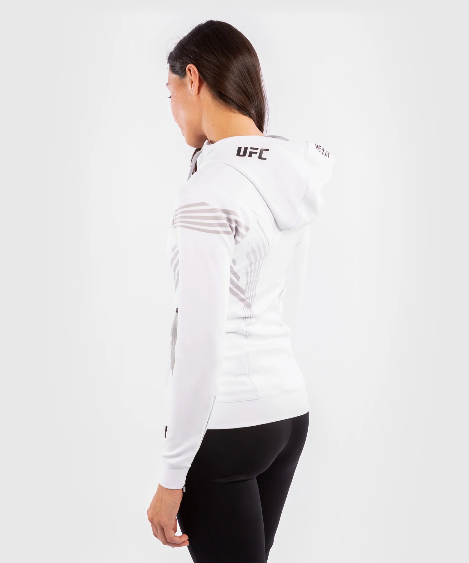 Sweatshirt à Capuche Femme UFC Venum Authentic Fight Night - Blanc - Image 4